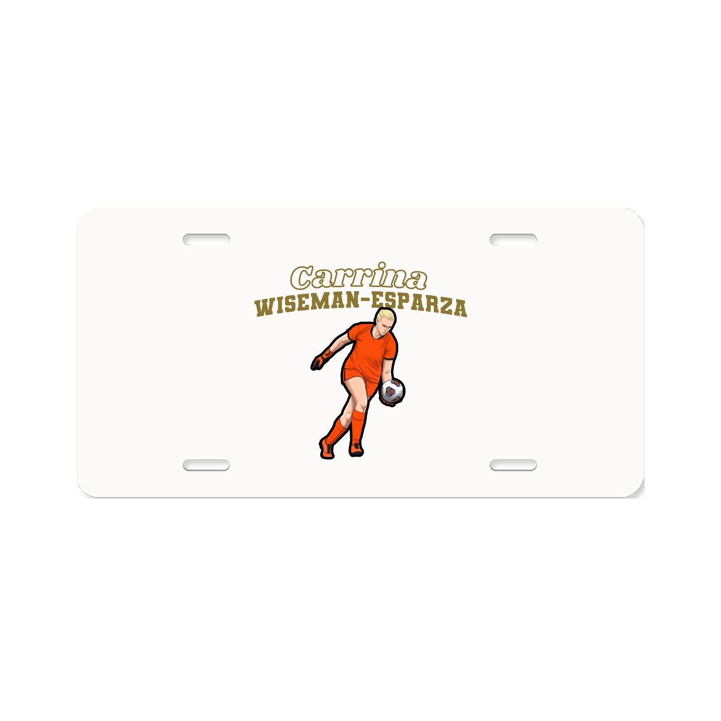 License Plate — Name Arch in Classic