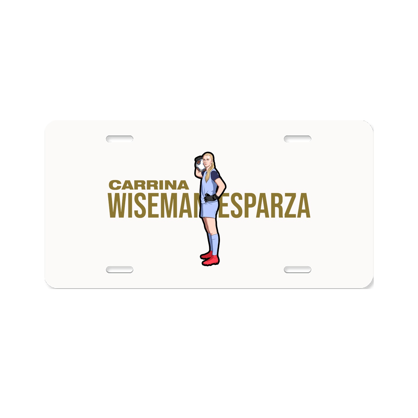 License Plate — Player Name in Classic