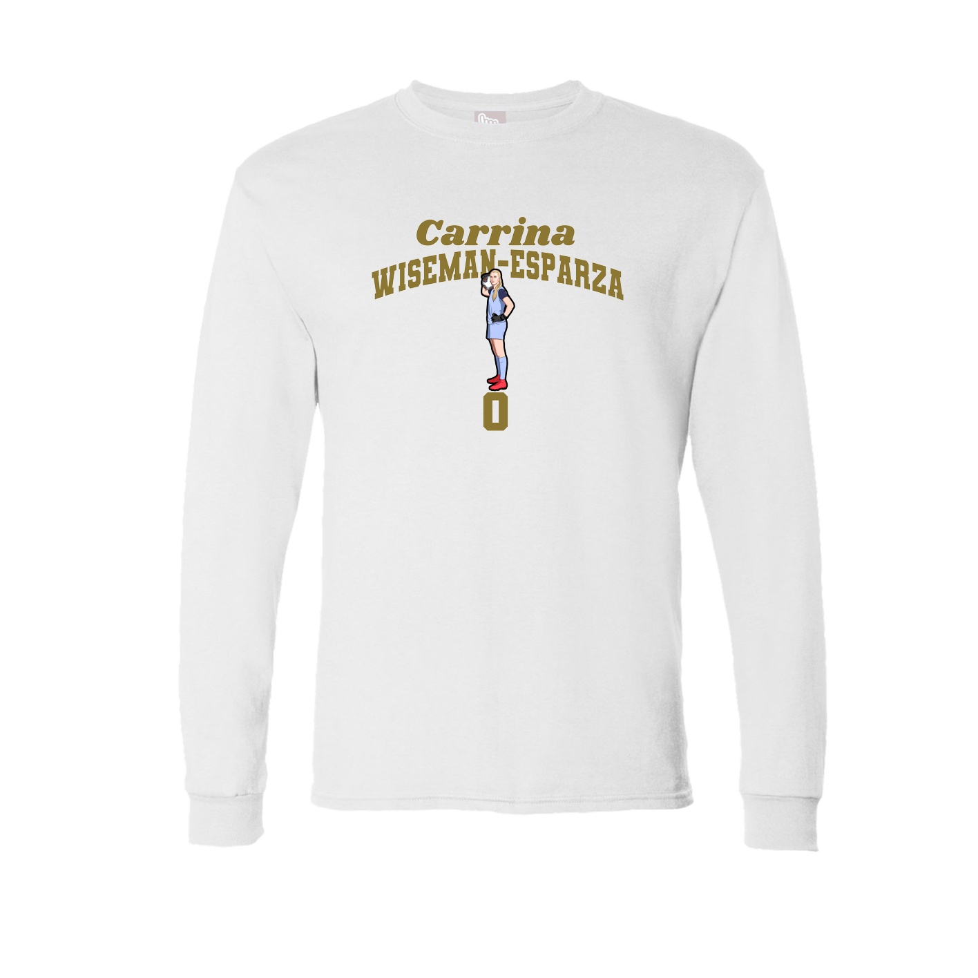 Long Sleeve Tee — Signature Arch in White