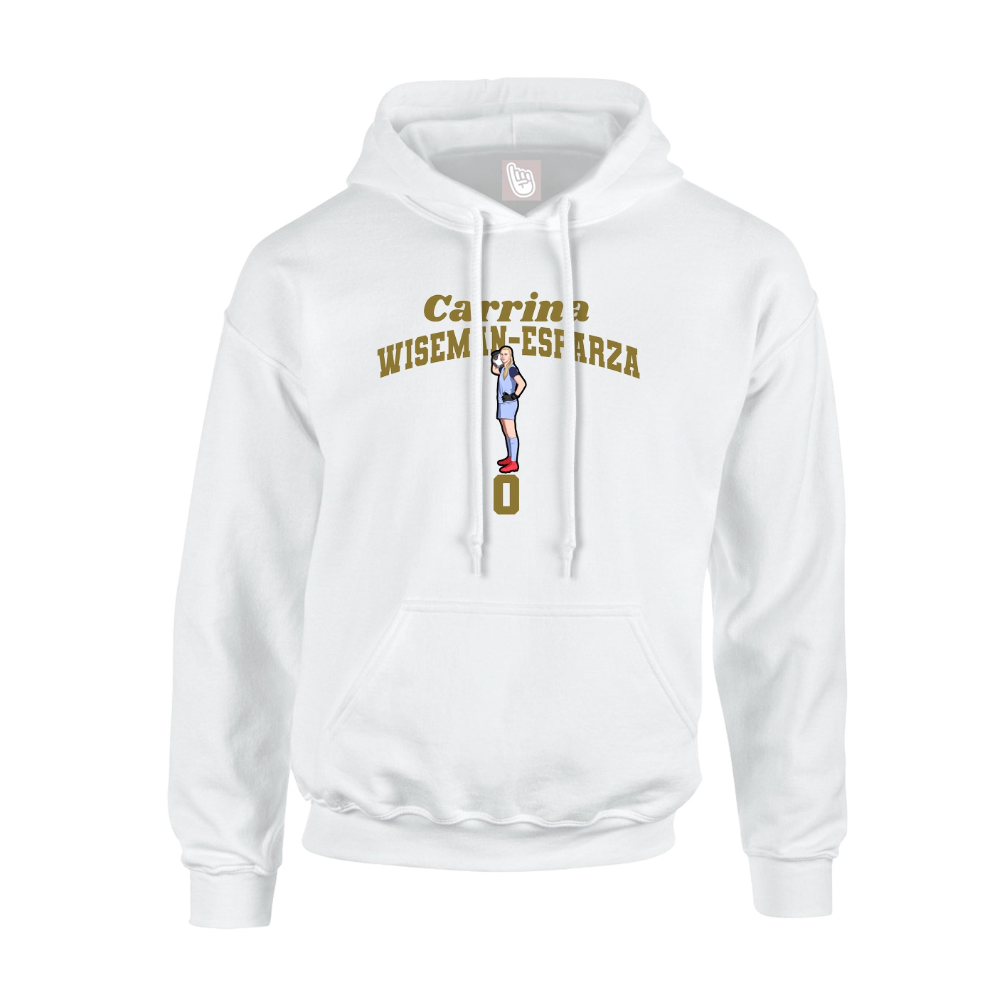 Hoodie — Signature Arch in White