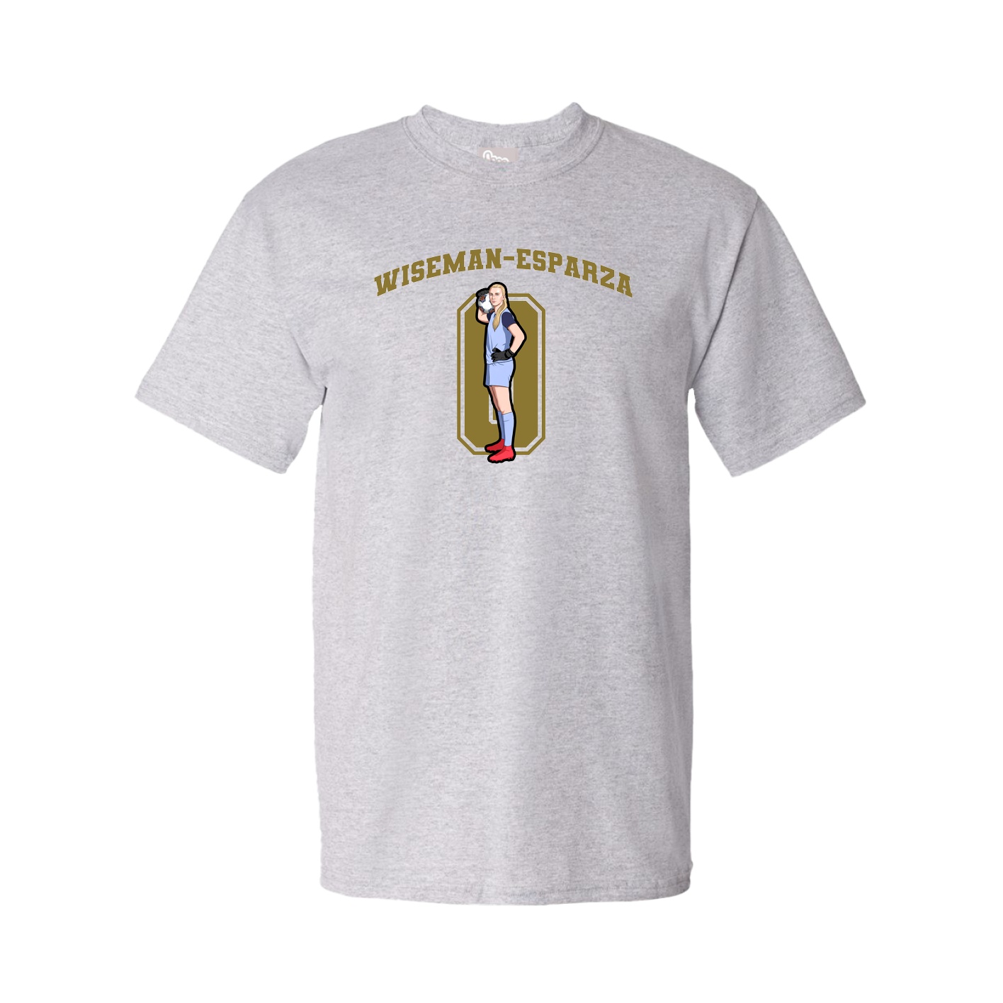Youth Tee — Number in Grey