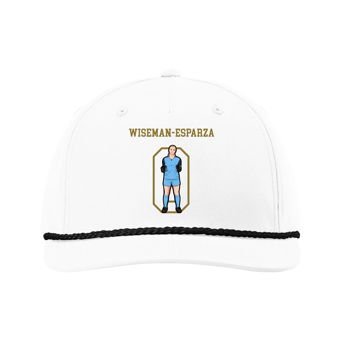 Five-Panel Classic Rope Cap — Shirsey in White