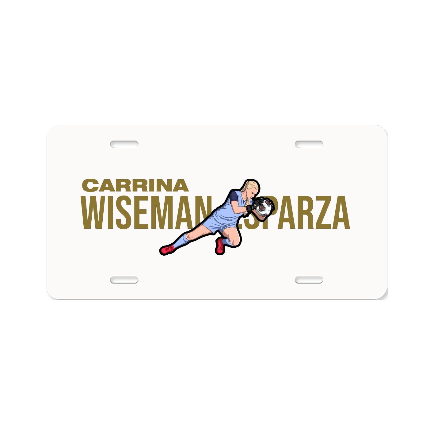 License Plate — Player Name in Classic