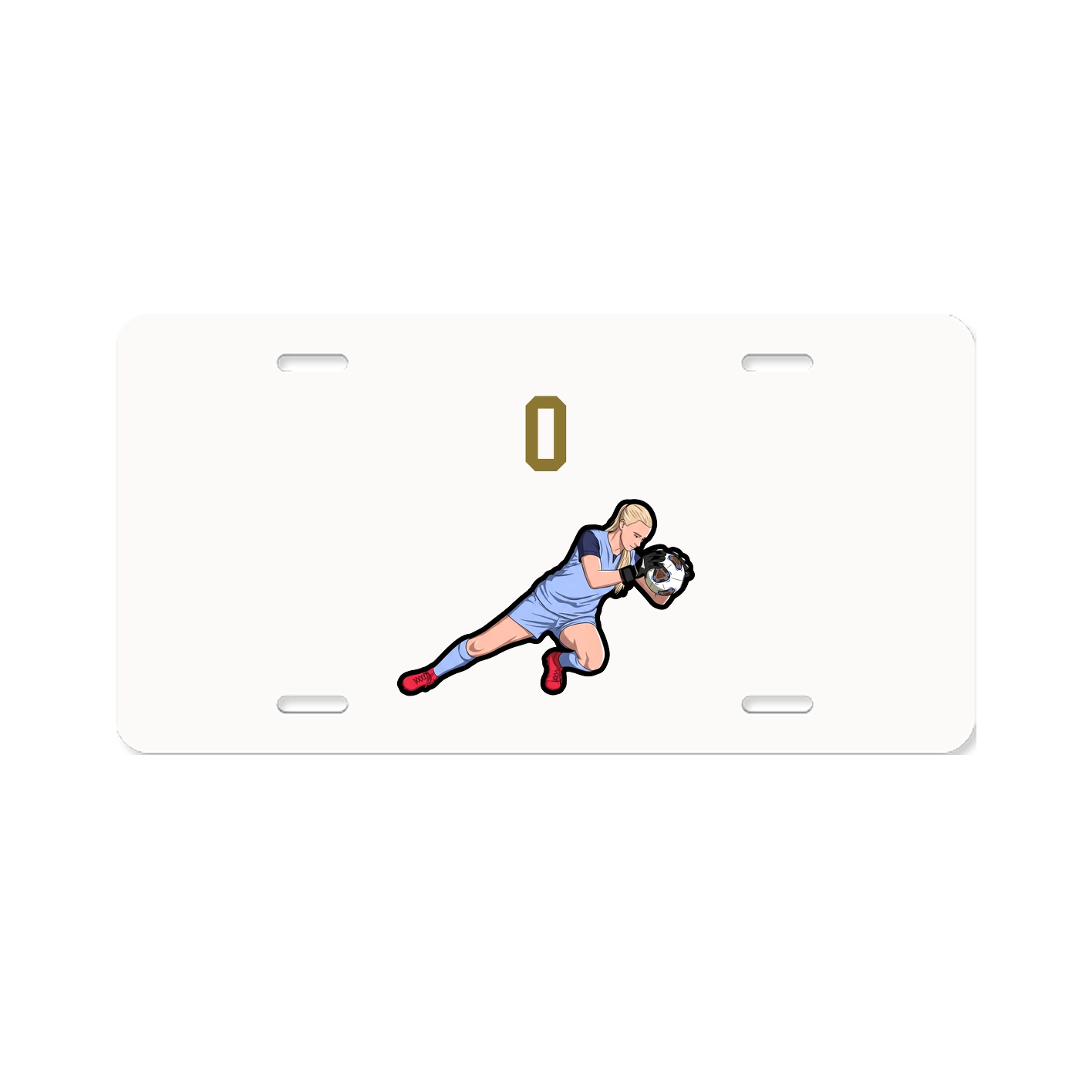 License Plate — Number Top in Classic