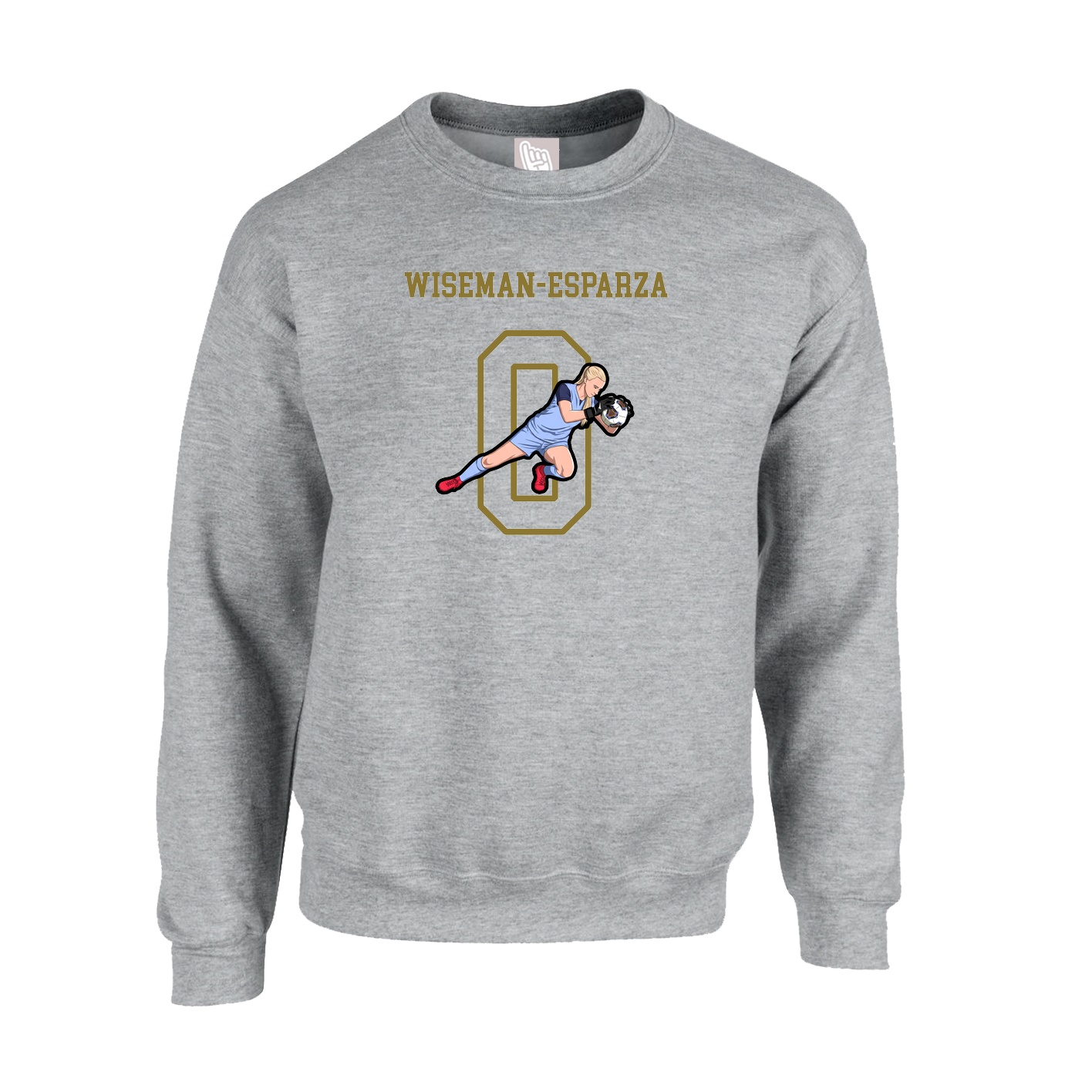 Fleece Crew — Shirsey in Grey