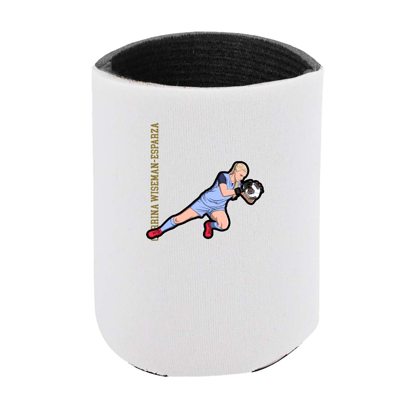 Can Holder — Name Vertical in White
