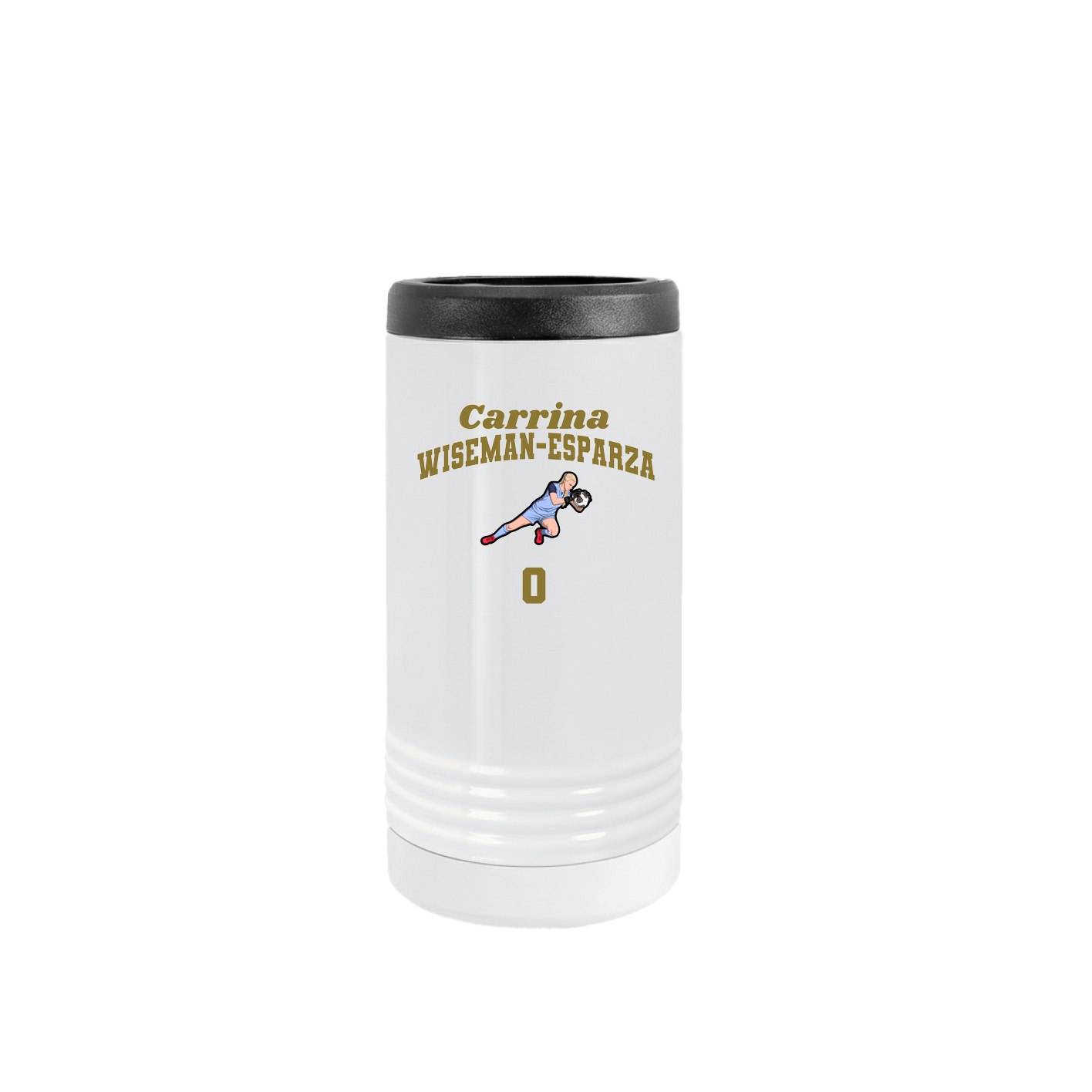 Slim Beverage Holder — Signature Arch in White