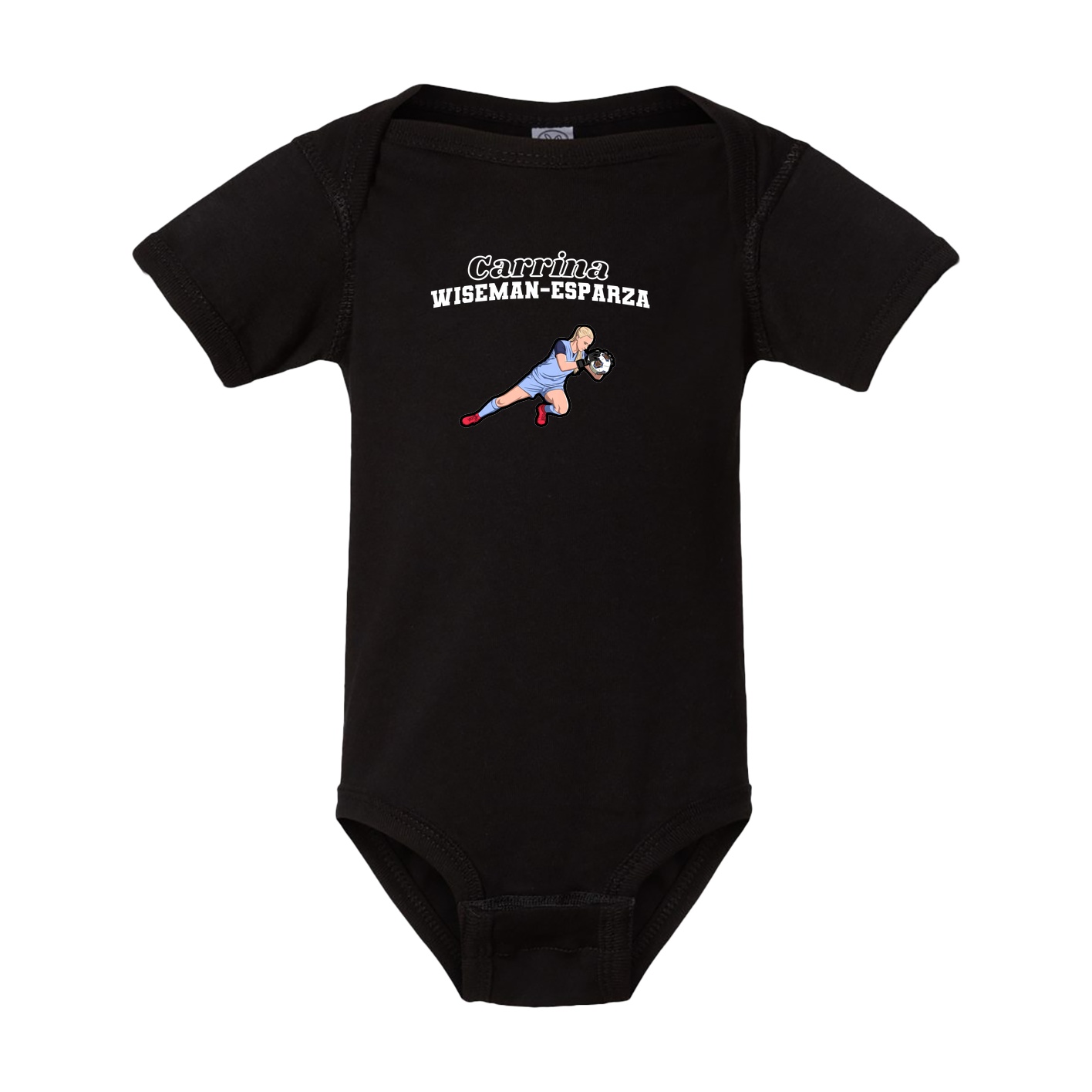 Baby Onesie — Name Arch in Black