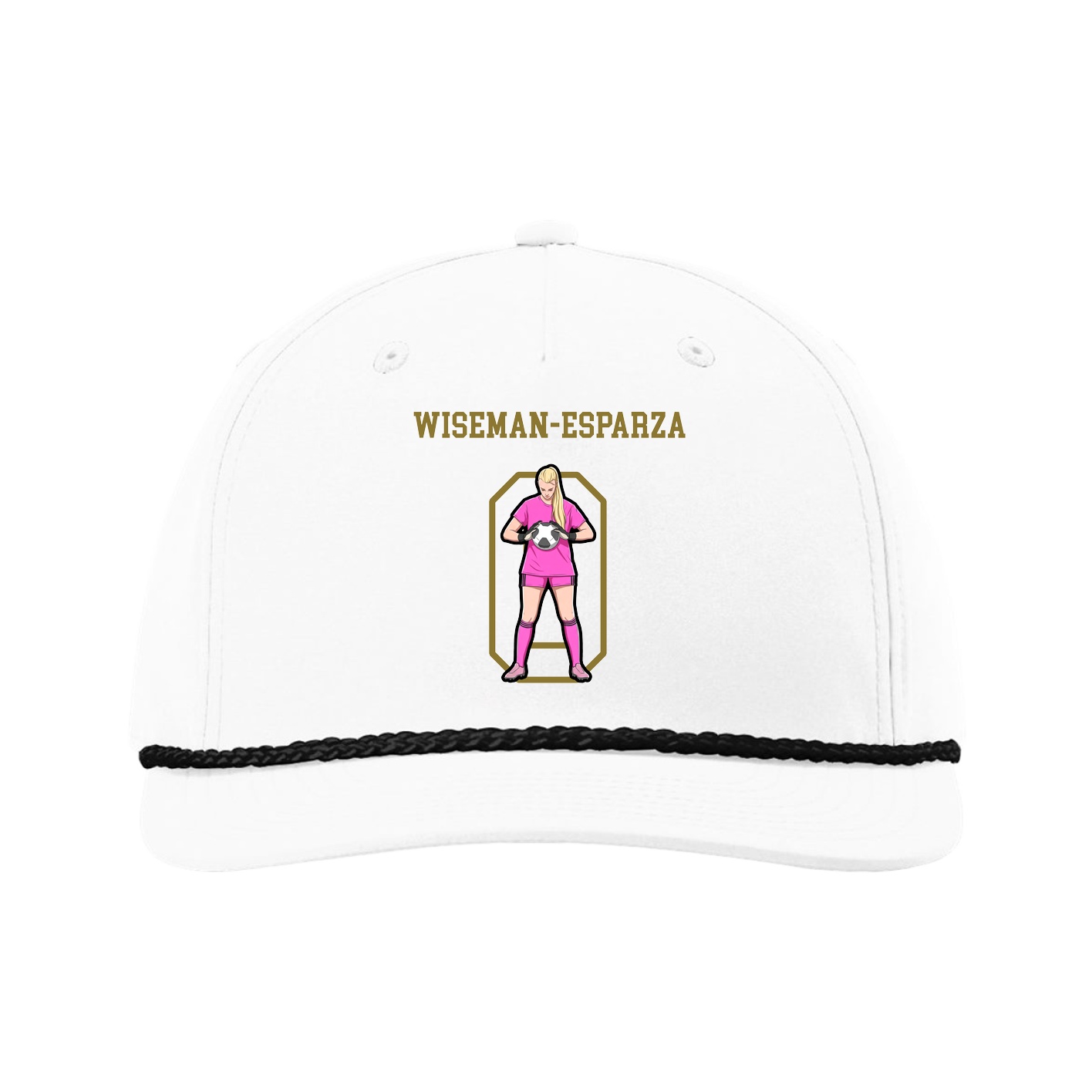 Five-Panel Classic Rope Cap — Shirsey in White