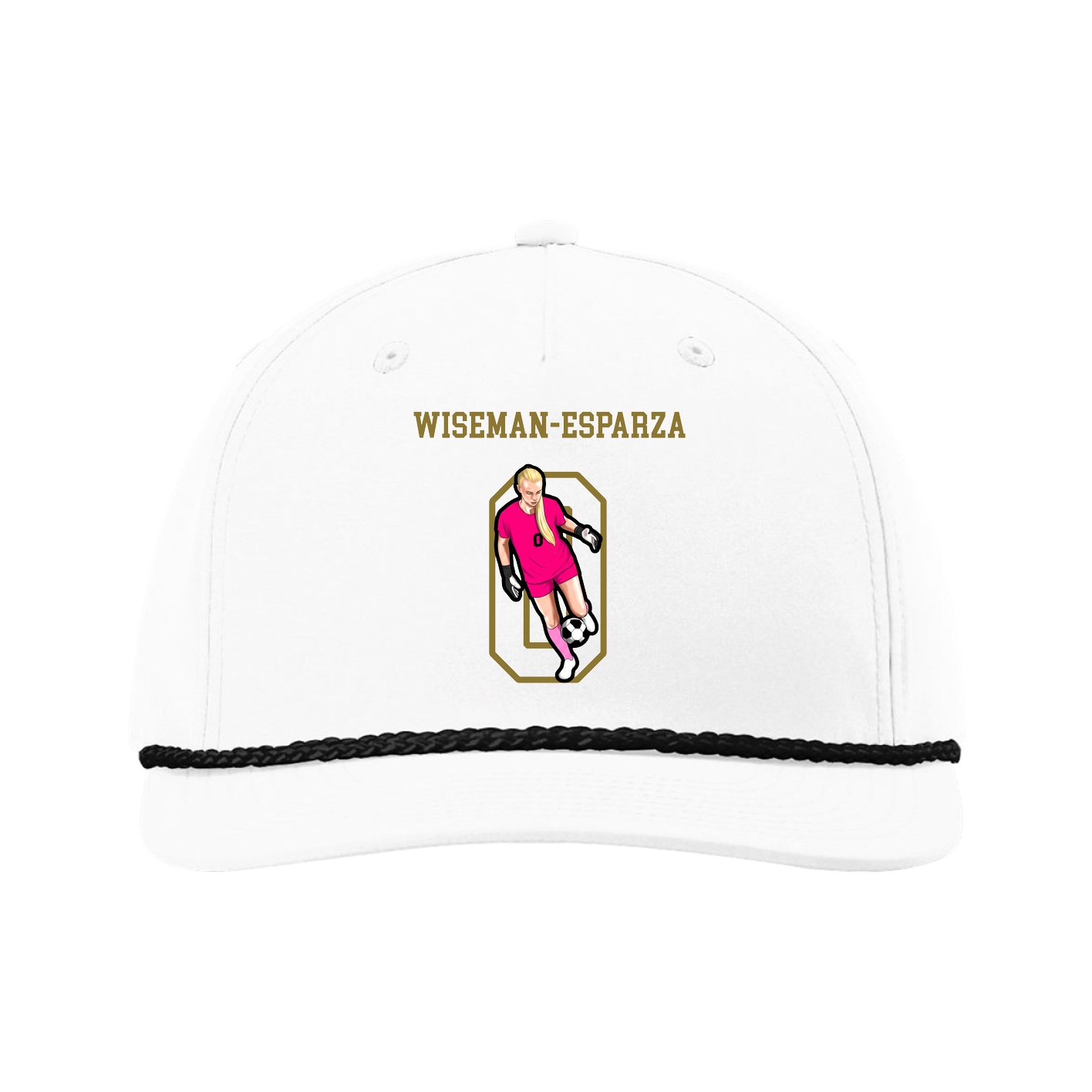 Five-Panel Classic Rope Cap — Shirsey in White