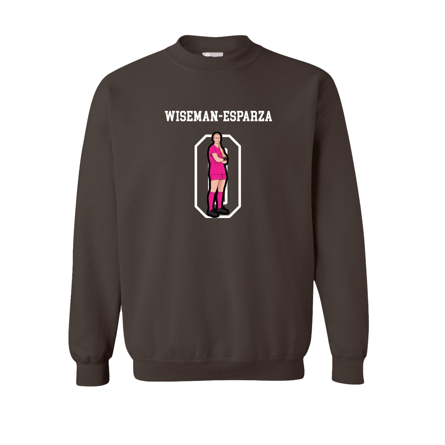 Fleece Crew — Shirsey in Brown