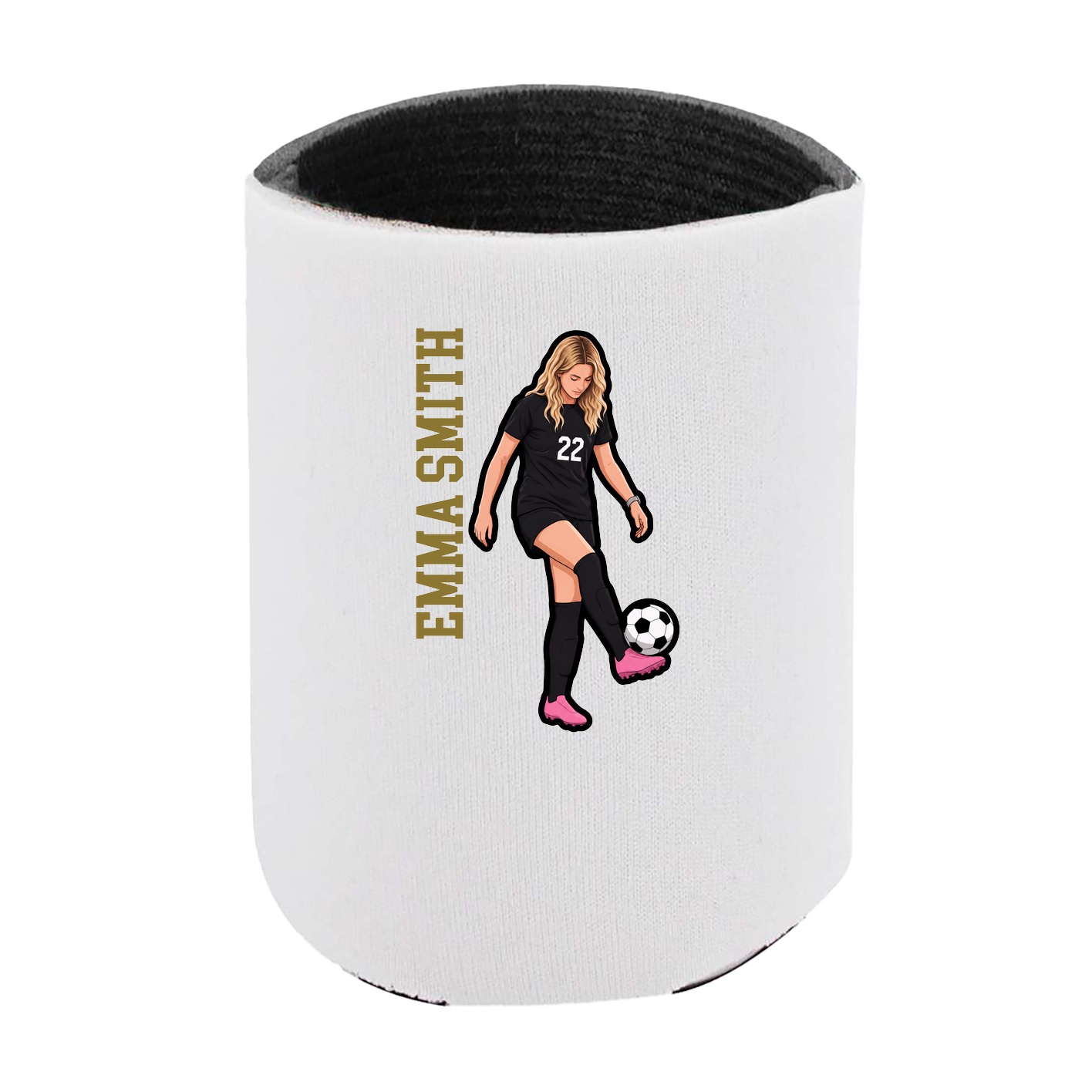 Can Holder — Name Vertical in White