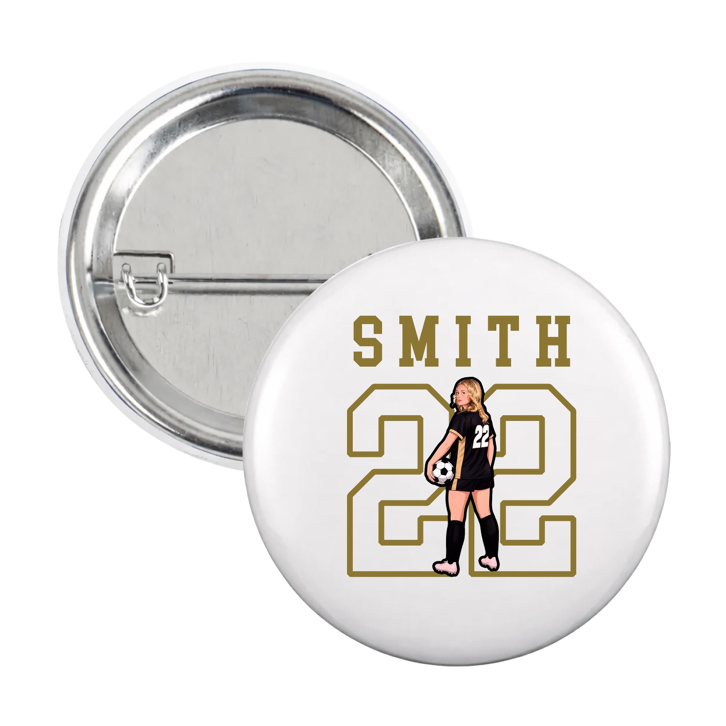 Game Day Button — Shirsey in White