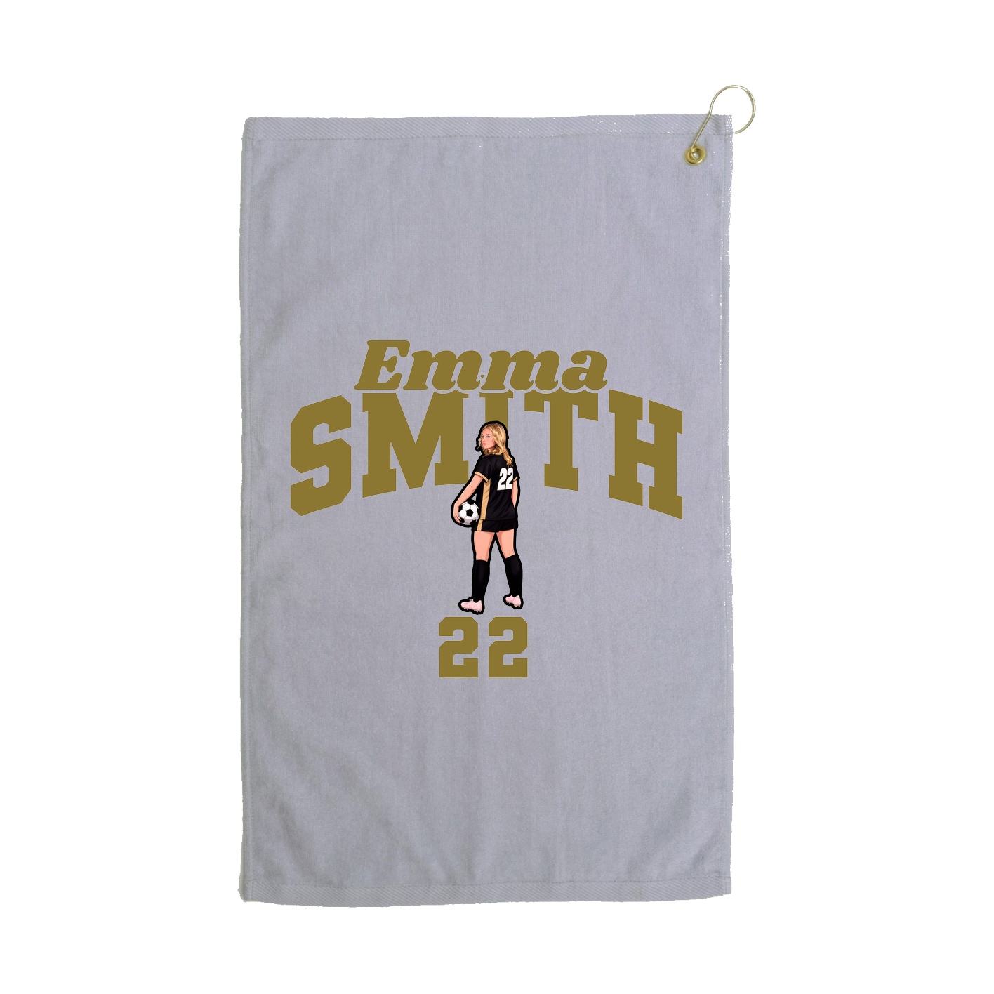 Golf Towel — Signature Arch in Grey