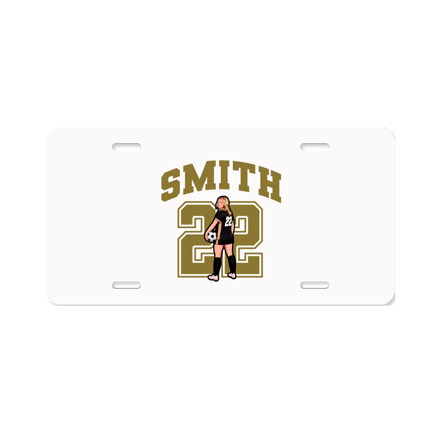 License Plate — Number in Classic