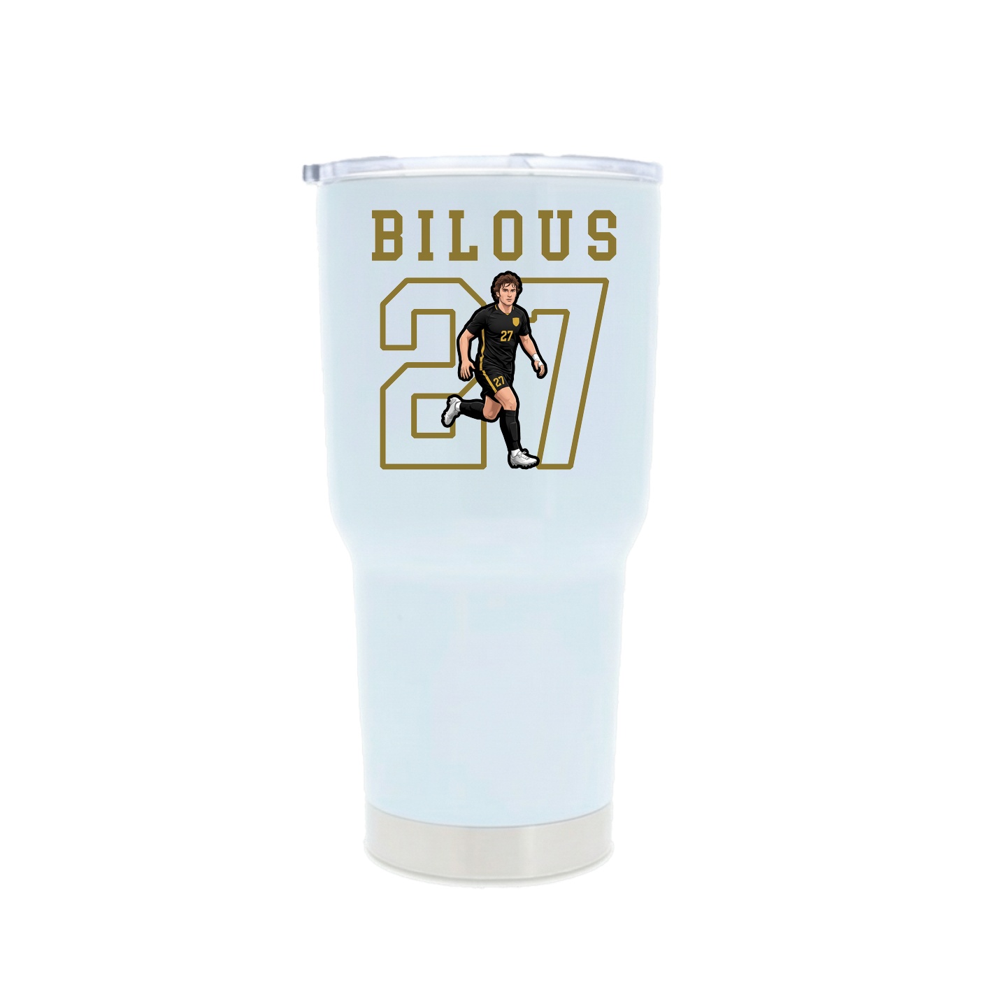 30oz Stainless Steel Tumbler — Shirsey in White