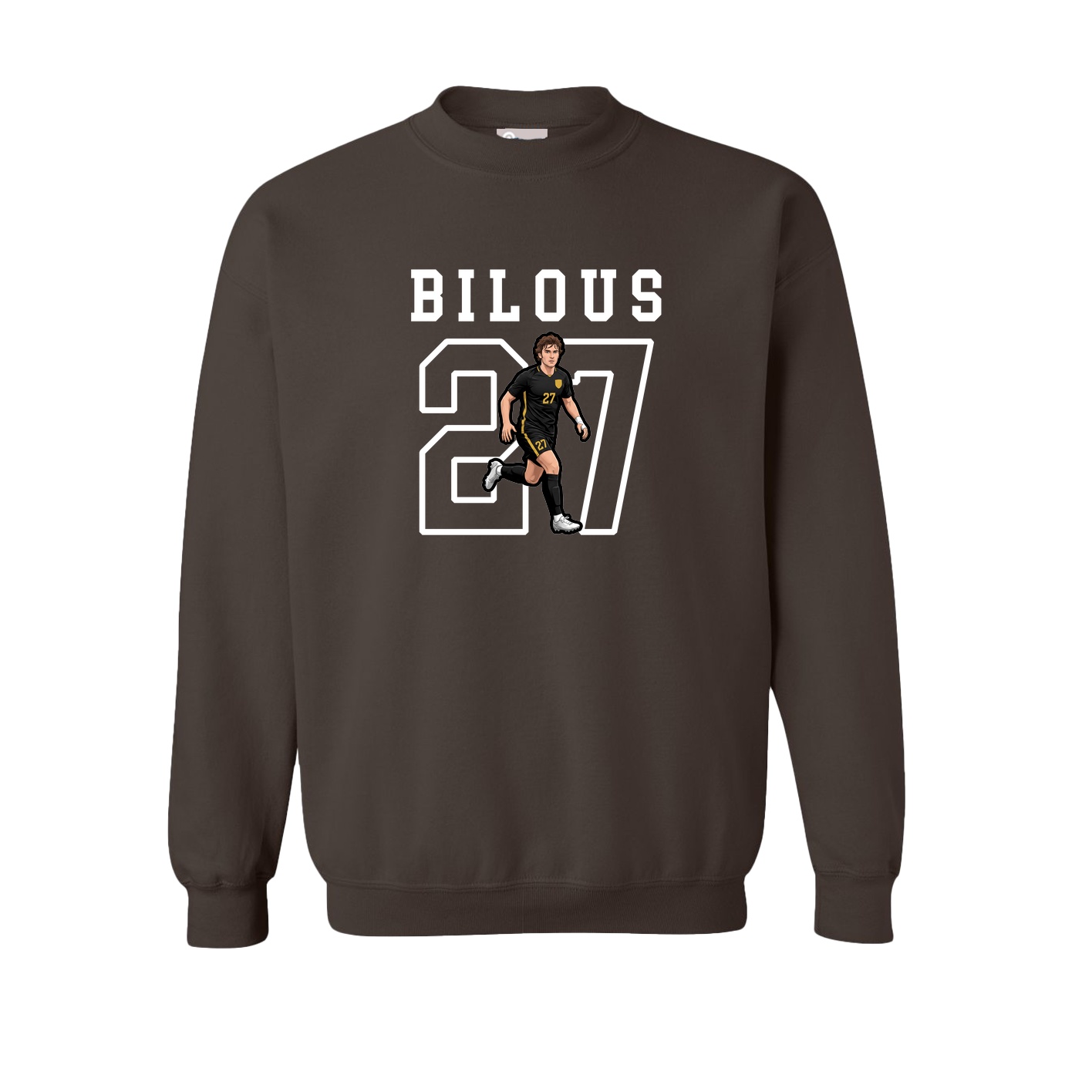 Fleece Crew — Shirsey in Brown