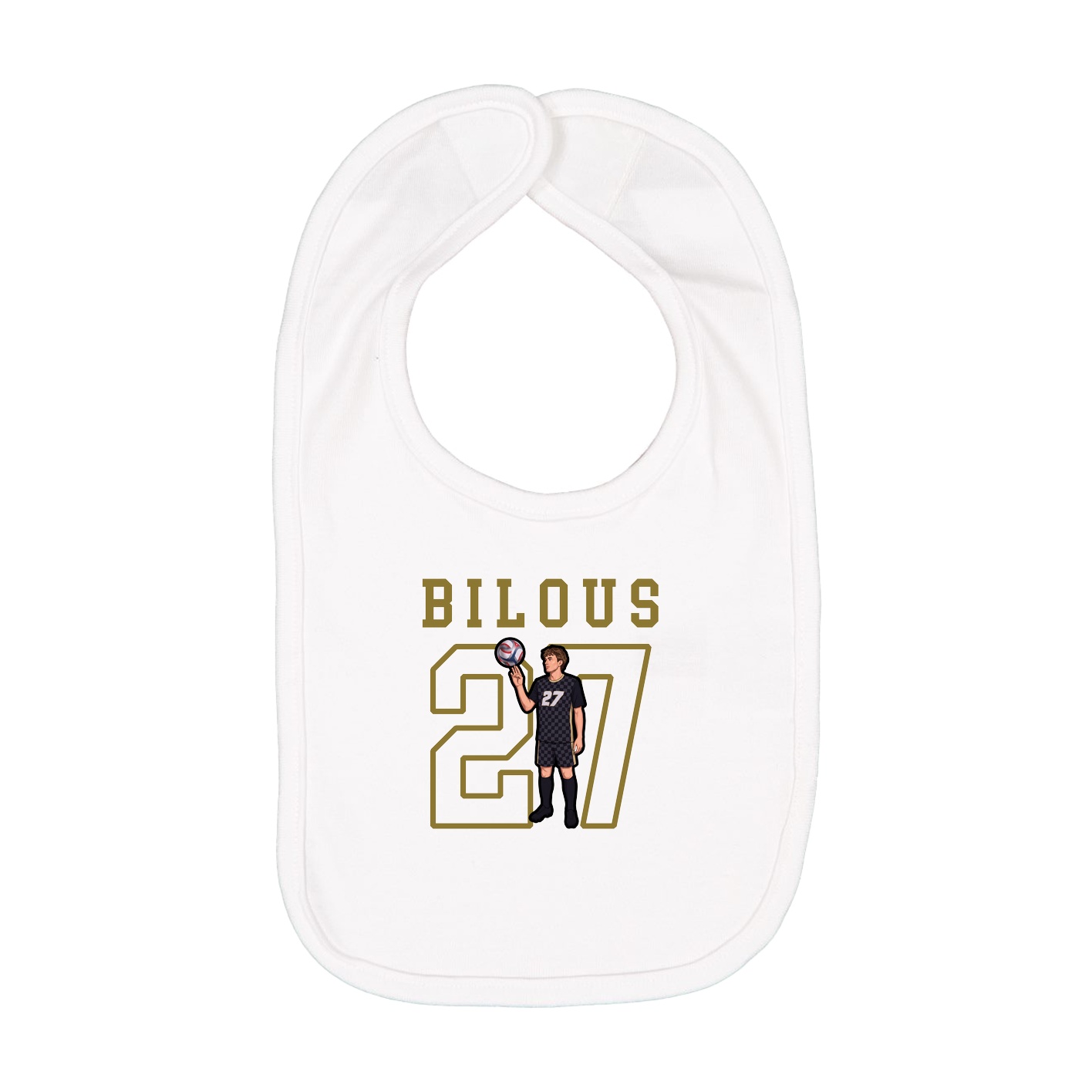 Infant Bib — Shirsey in White
