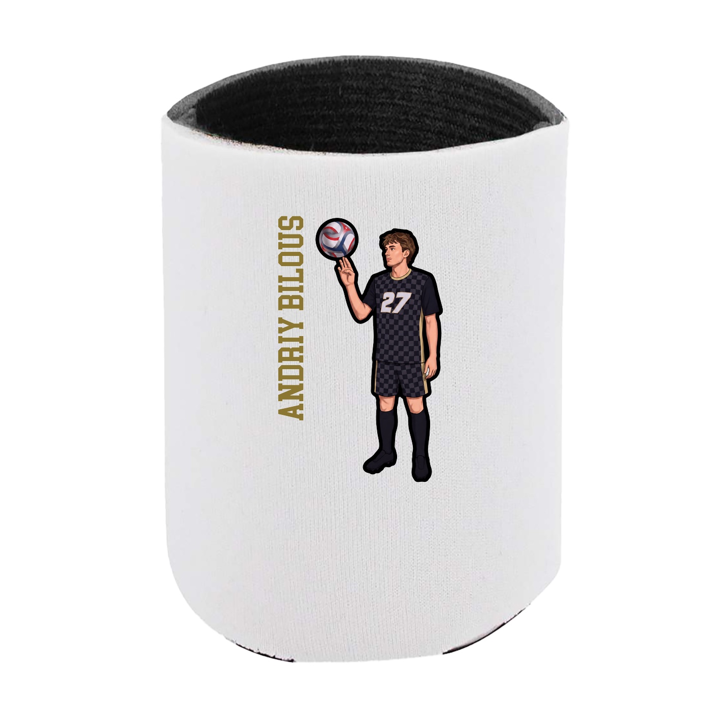 Can Holder — Name Vertical in White