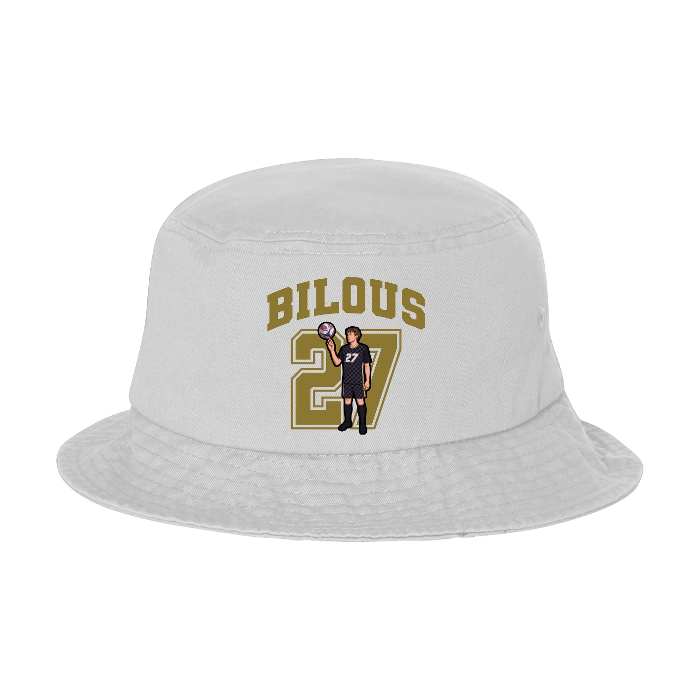 Bucket Cap — Number in White