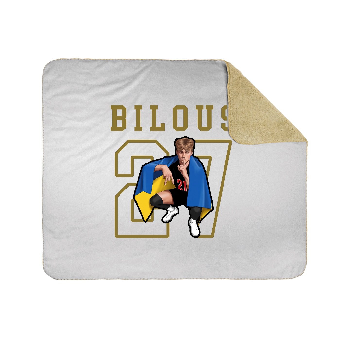 Throw Blanket — Shirsey in White