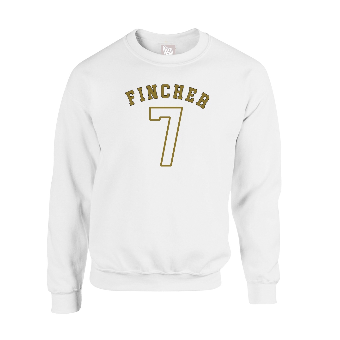 Fleece Crew — Shirsey Arch in White