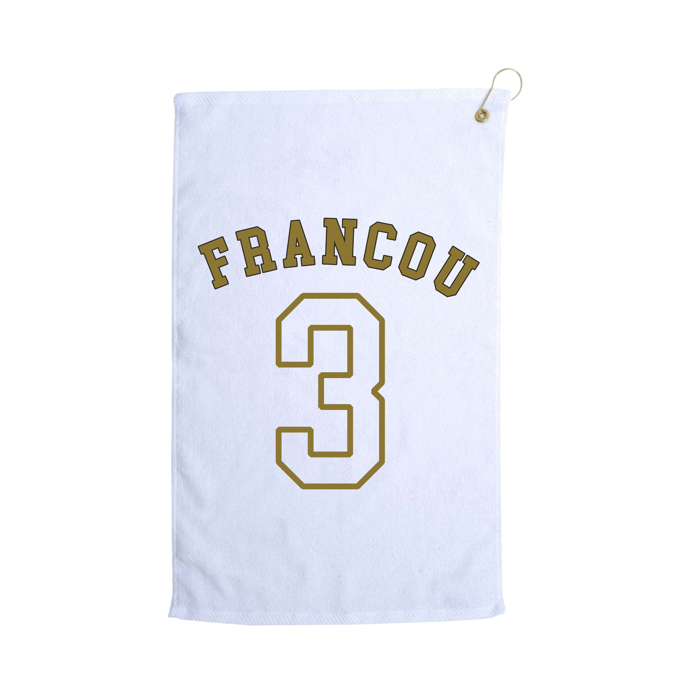 Golf Towel — Shirsey Arch in White