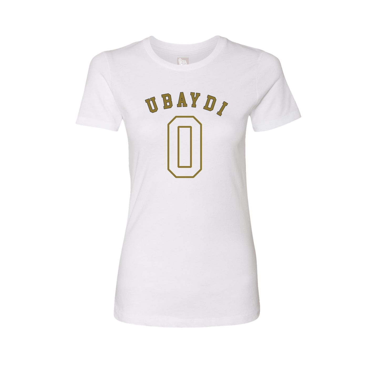 Fitted Women's Tee — Shirsey Arch in White