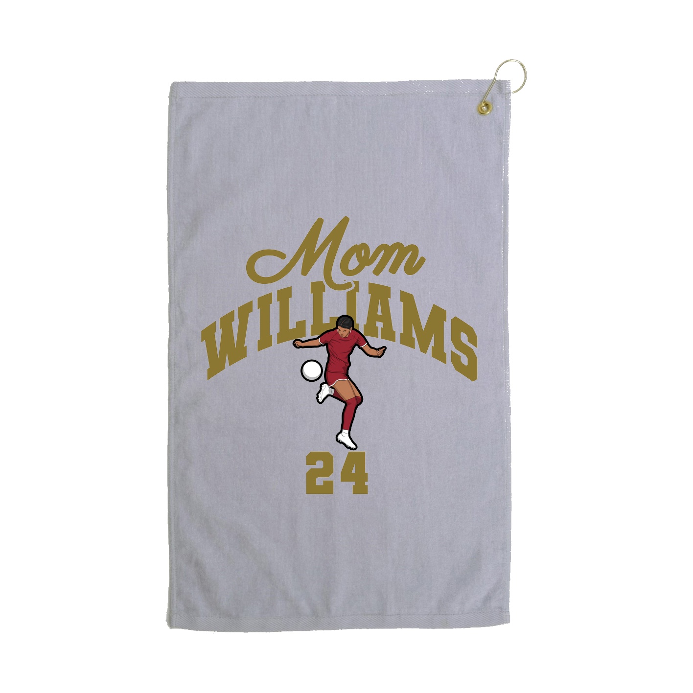 Golf Towel — Mothers Day Arch in Grey