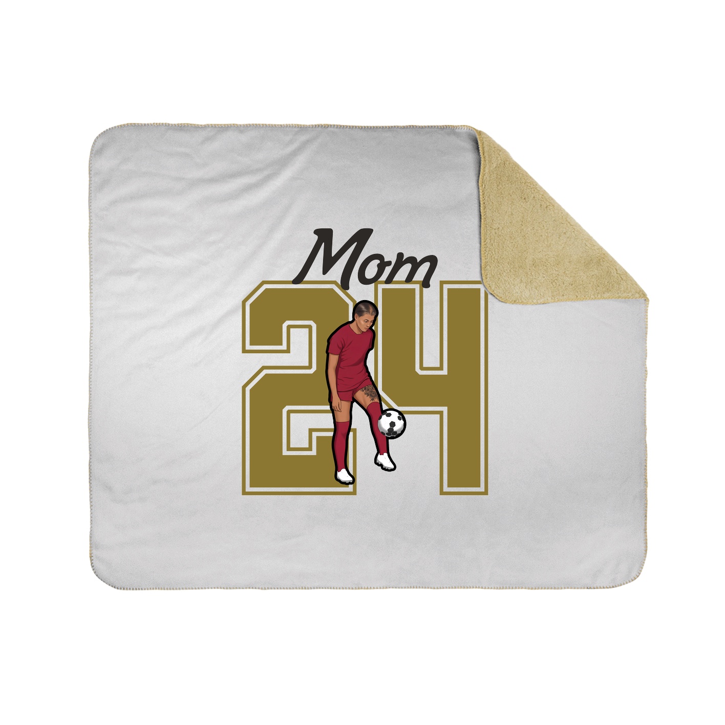 Throw Blanket — Mothers Day Shirsey in White