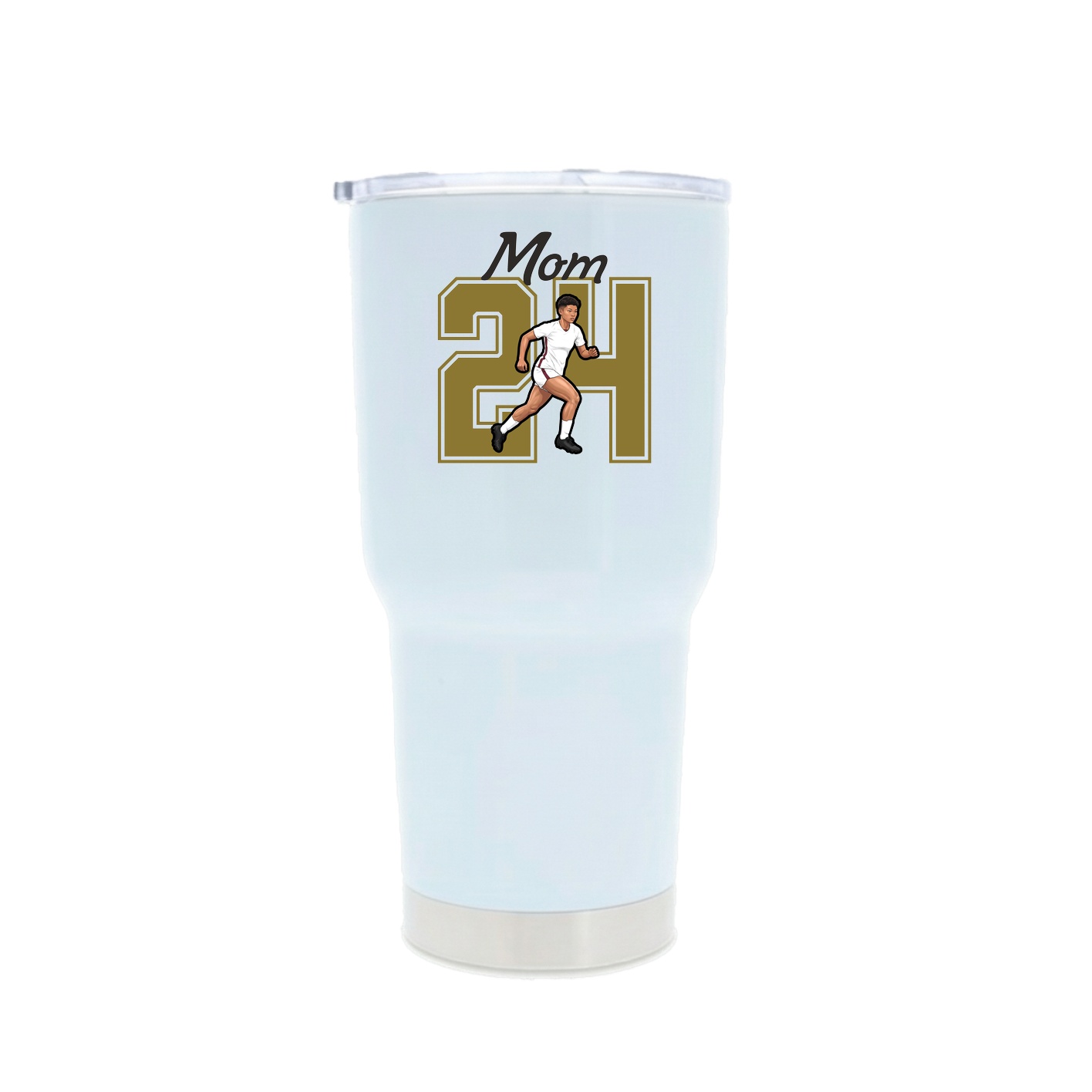 30oz Stainless Steel Tumbler — Mothers Day Shirsey in White