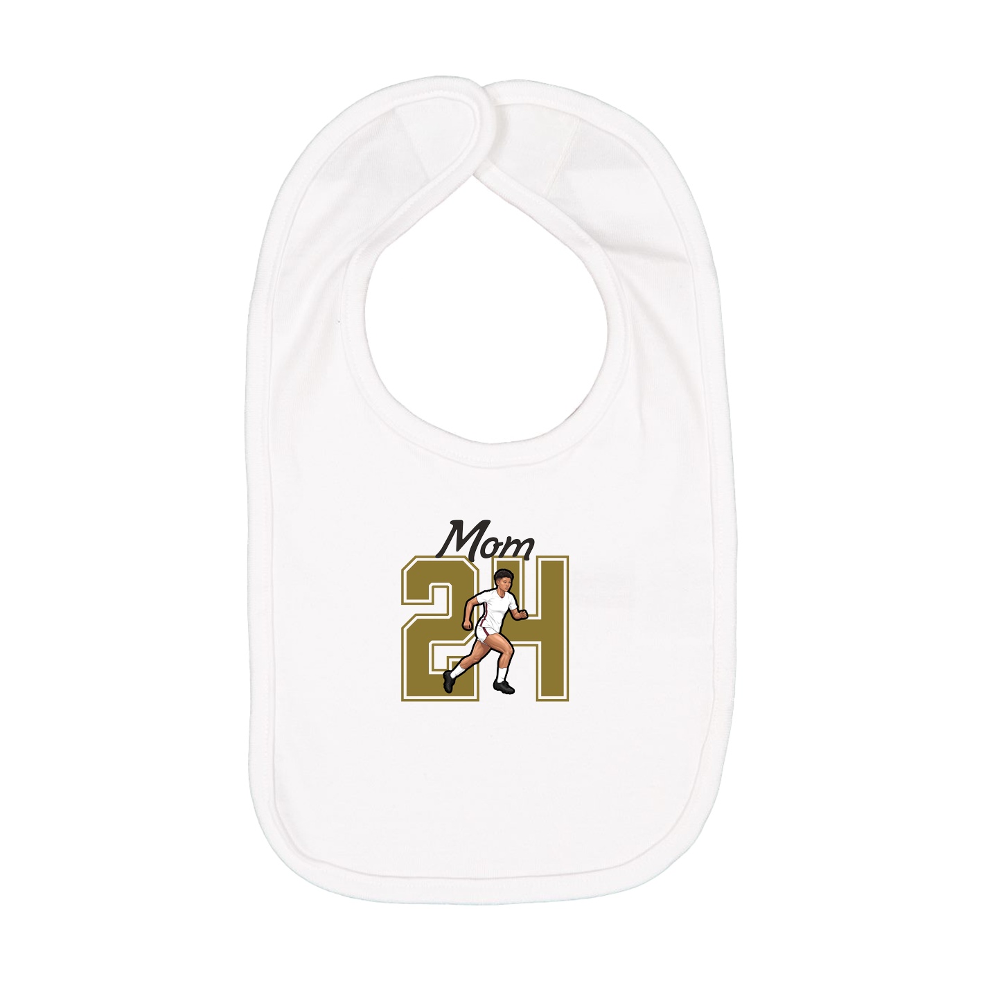 Infant Bib — Mothers Day Shirsey in White