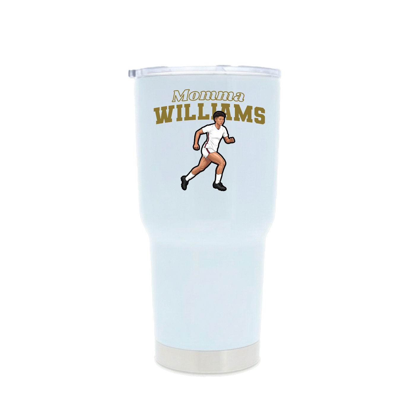 30oz Stainless Steel Tumbler — Mothers Day Block in White