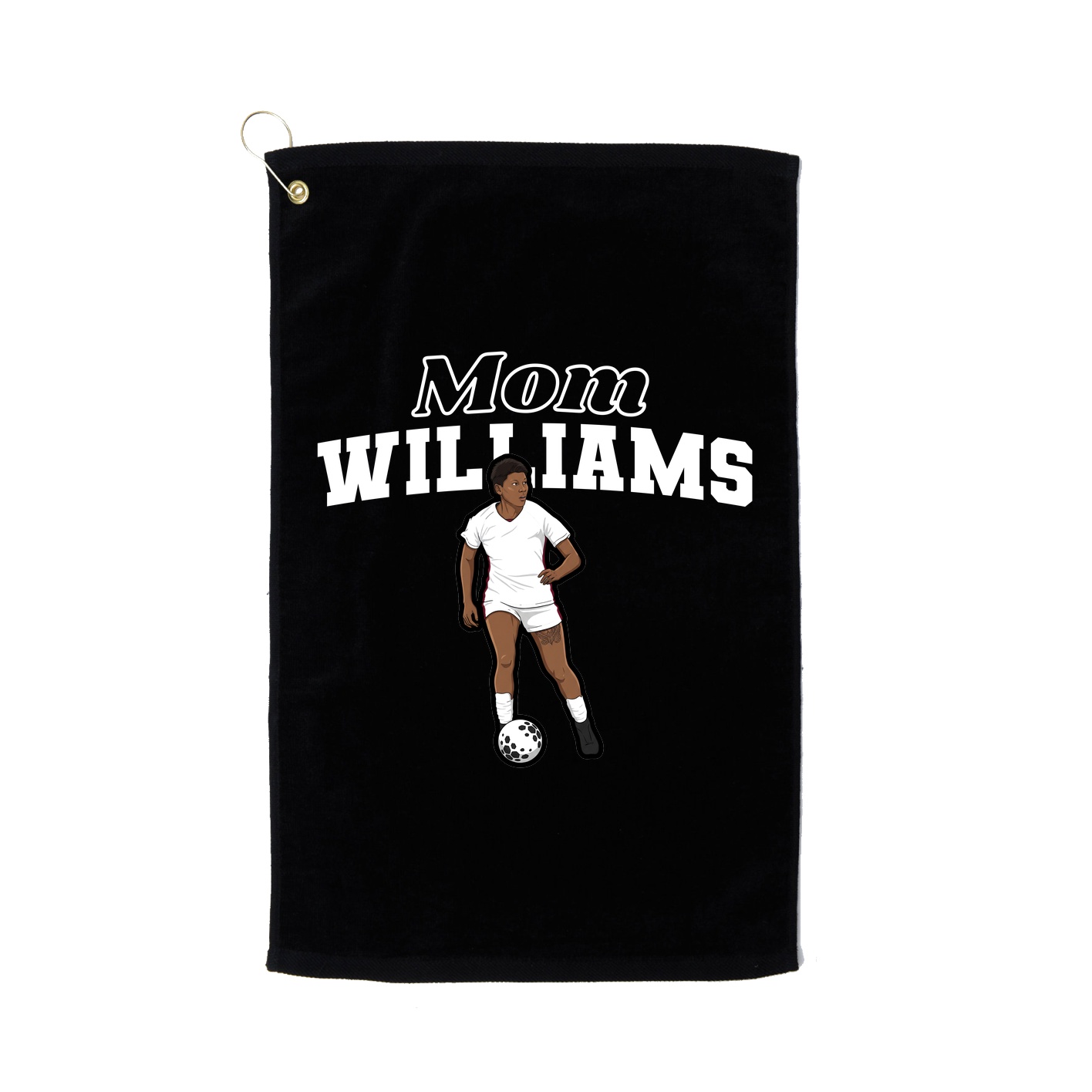 Golf Towel — Mothers Day Block in Black
