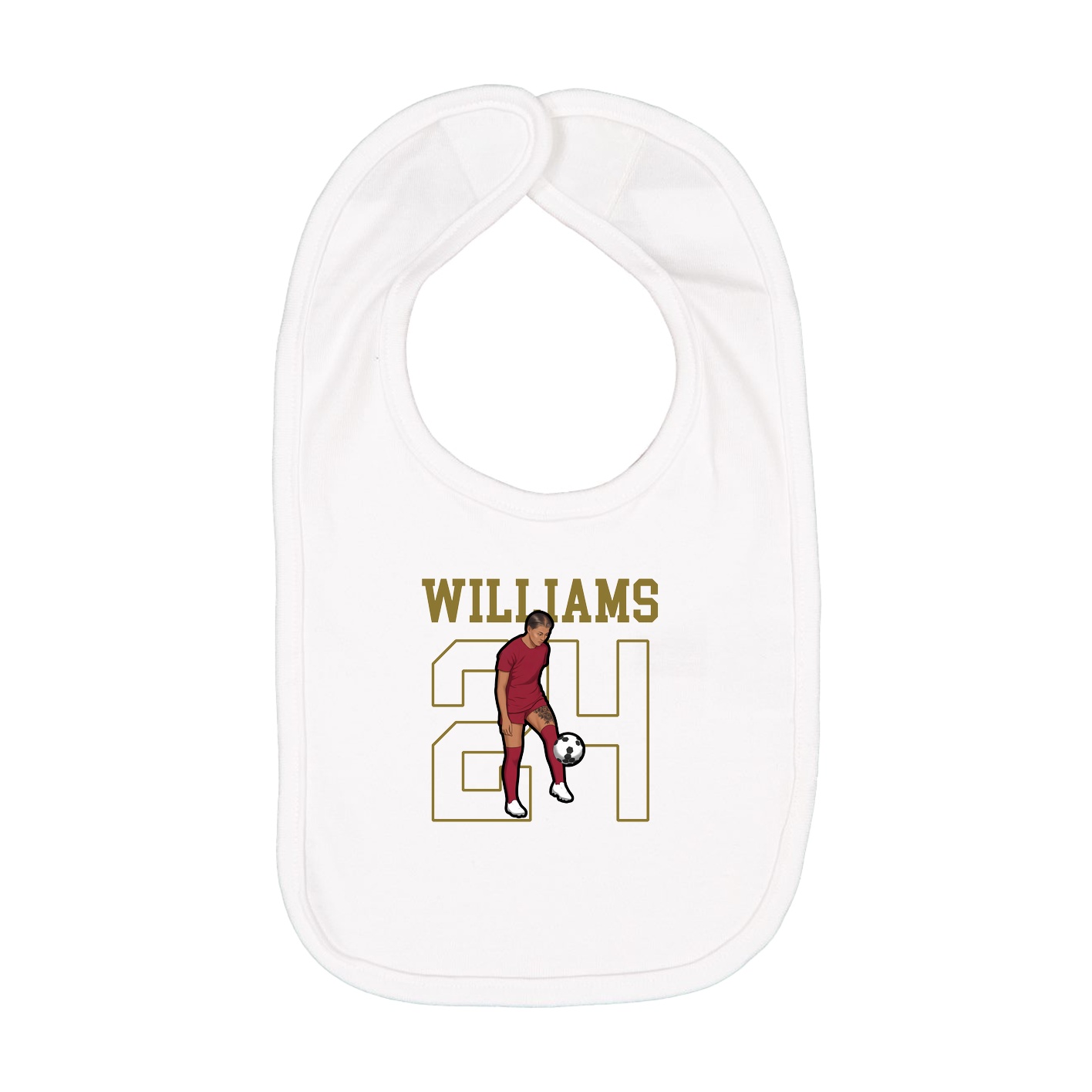 Infant Bib — Shirsey in White