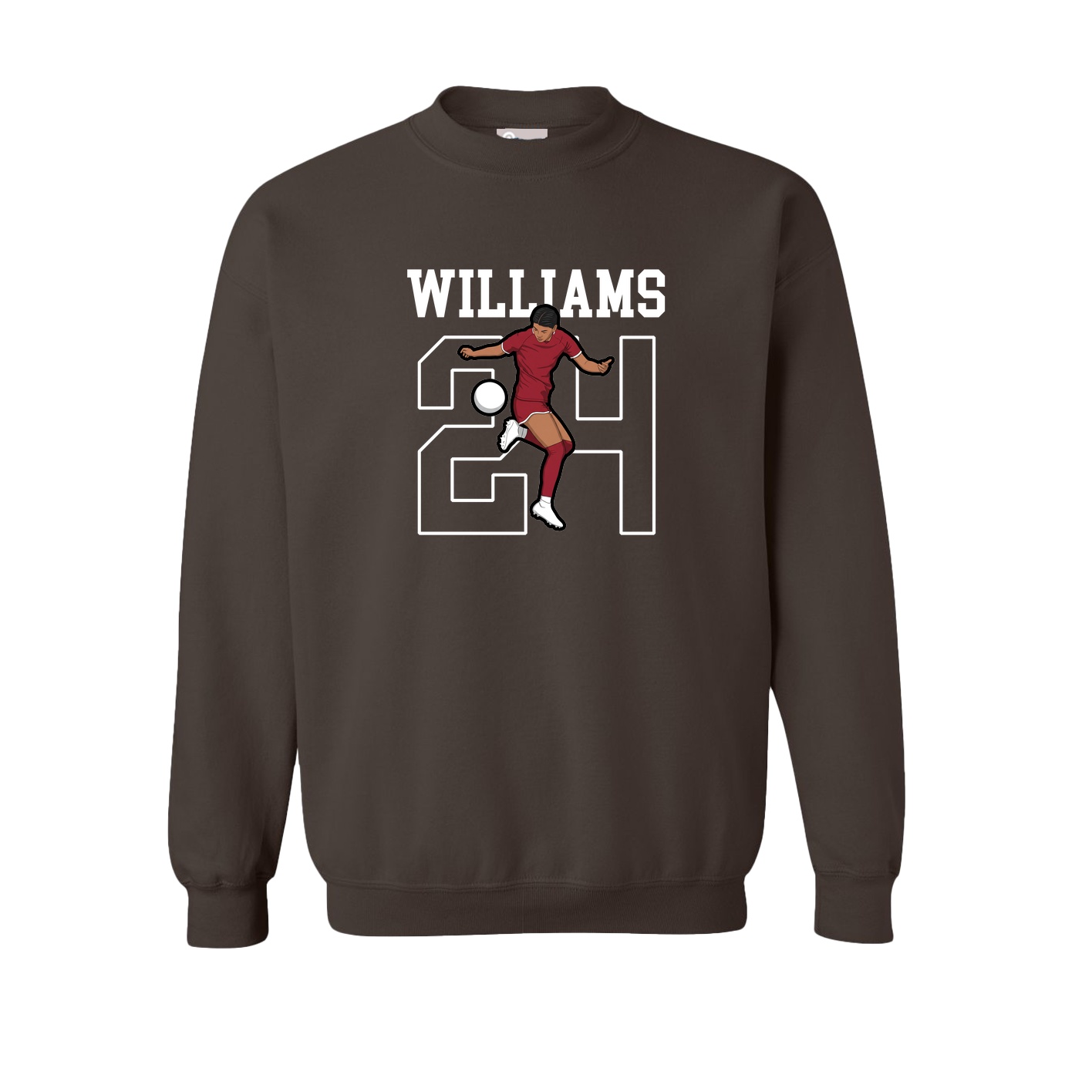 Fleece Crew — Shirsey in Brown