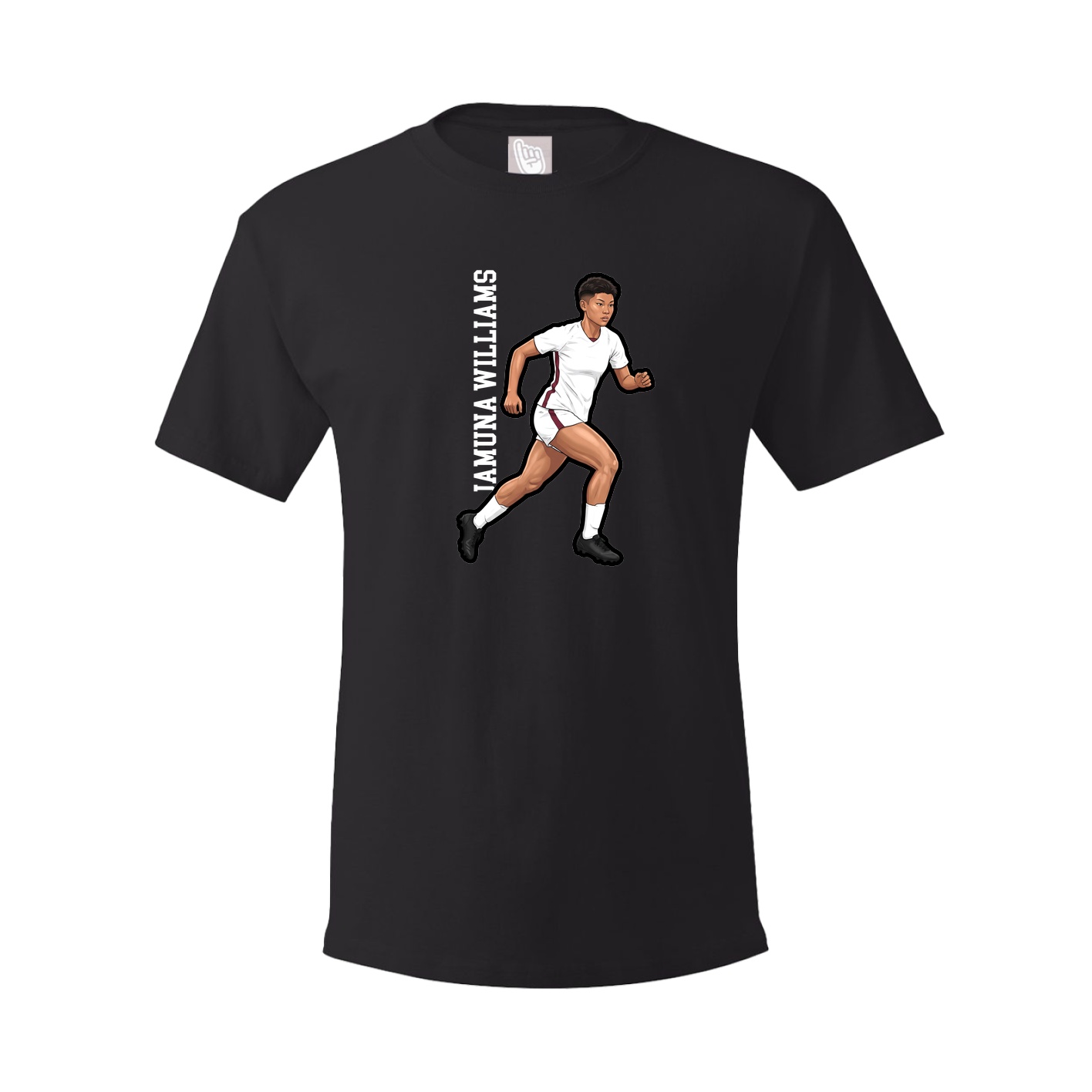 Tee — Name Vertical in Black
