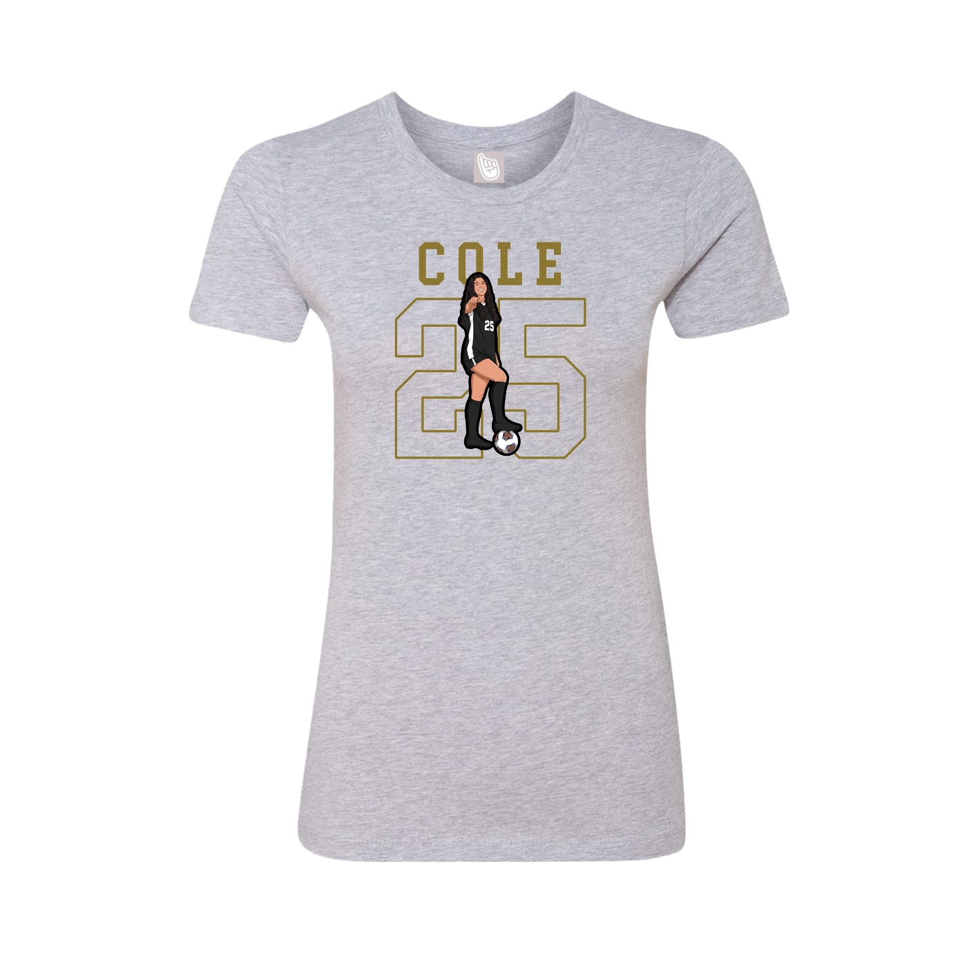 Fitted Women's Tee — Shirsey in Grey