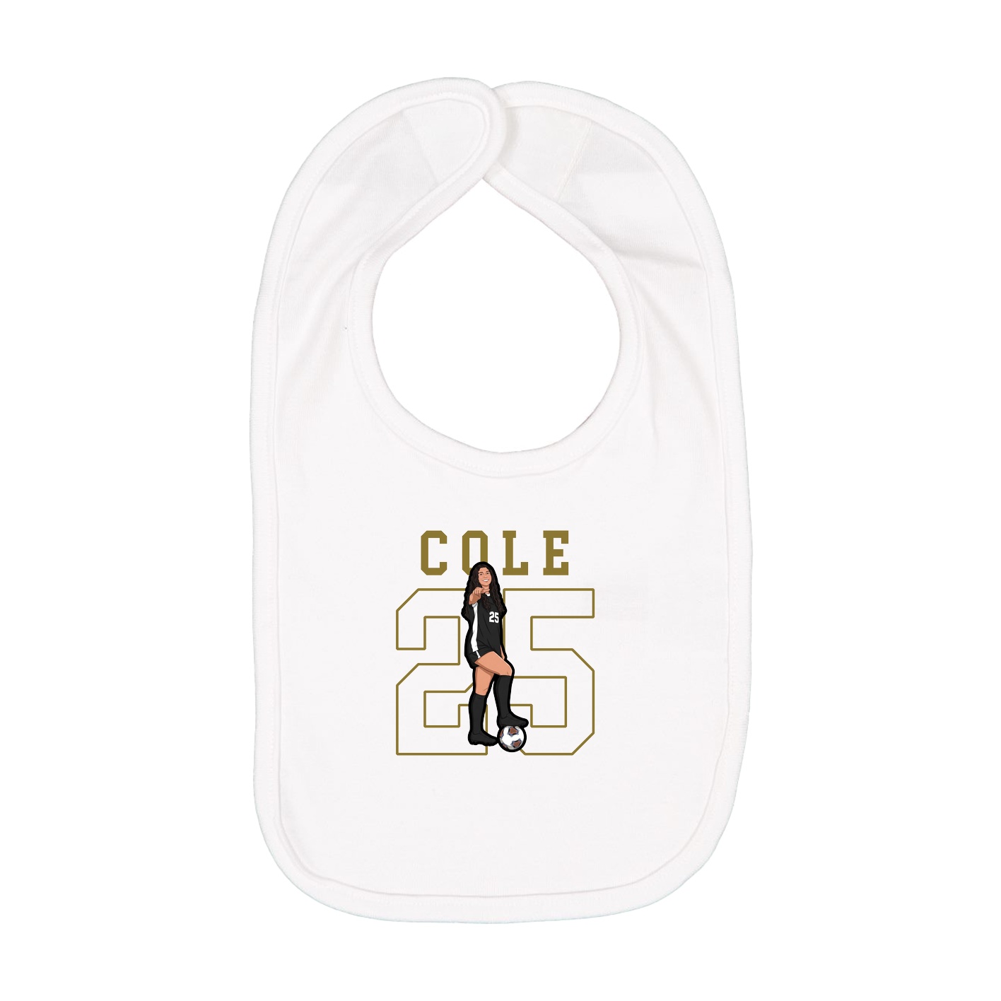 Infant Bib — Shirsey in White