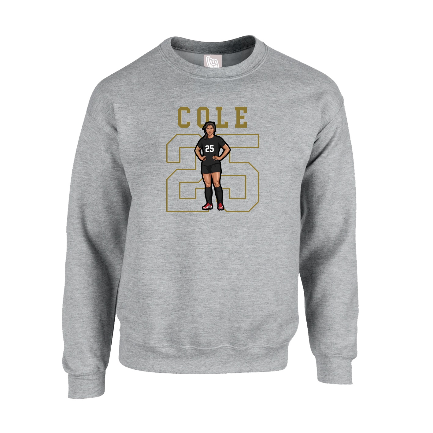 Fleece Crew — Shirsey in Grey