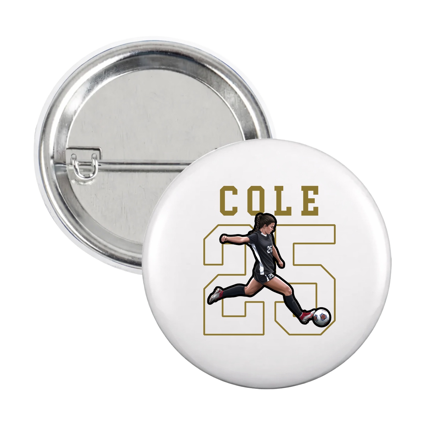Game Day Button — Shirsey in White