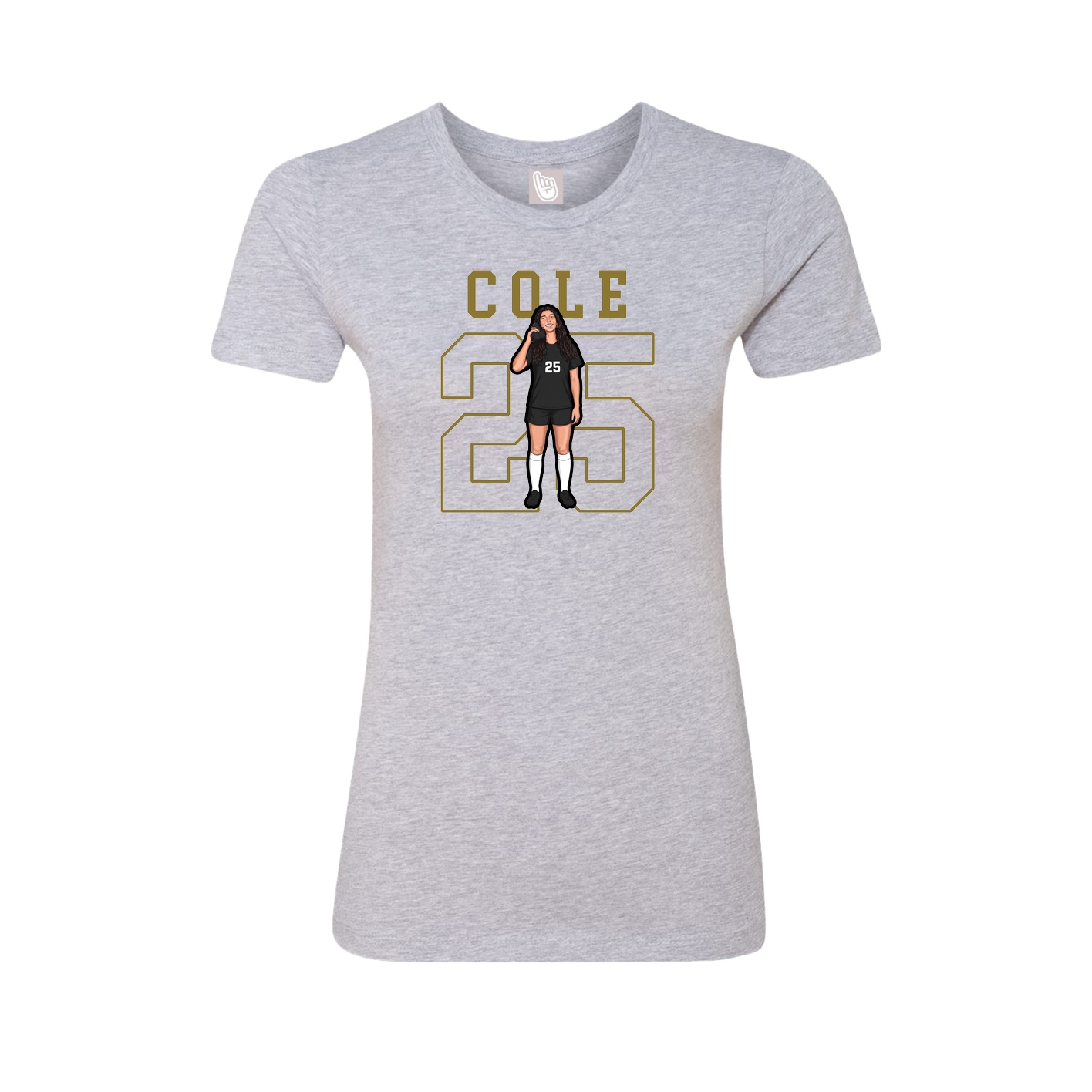 Fitted Women's Tee — Shirsey in Grey