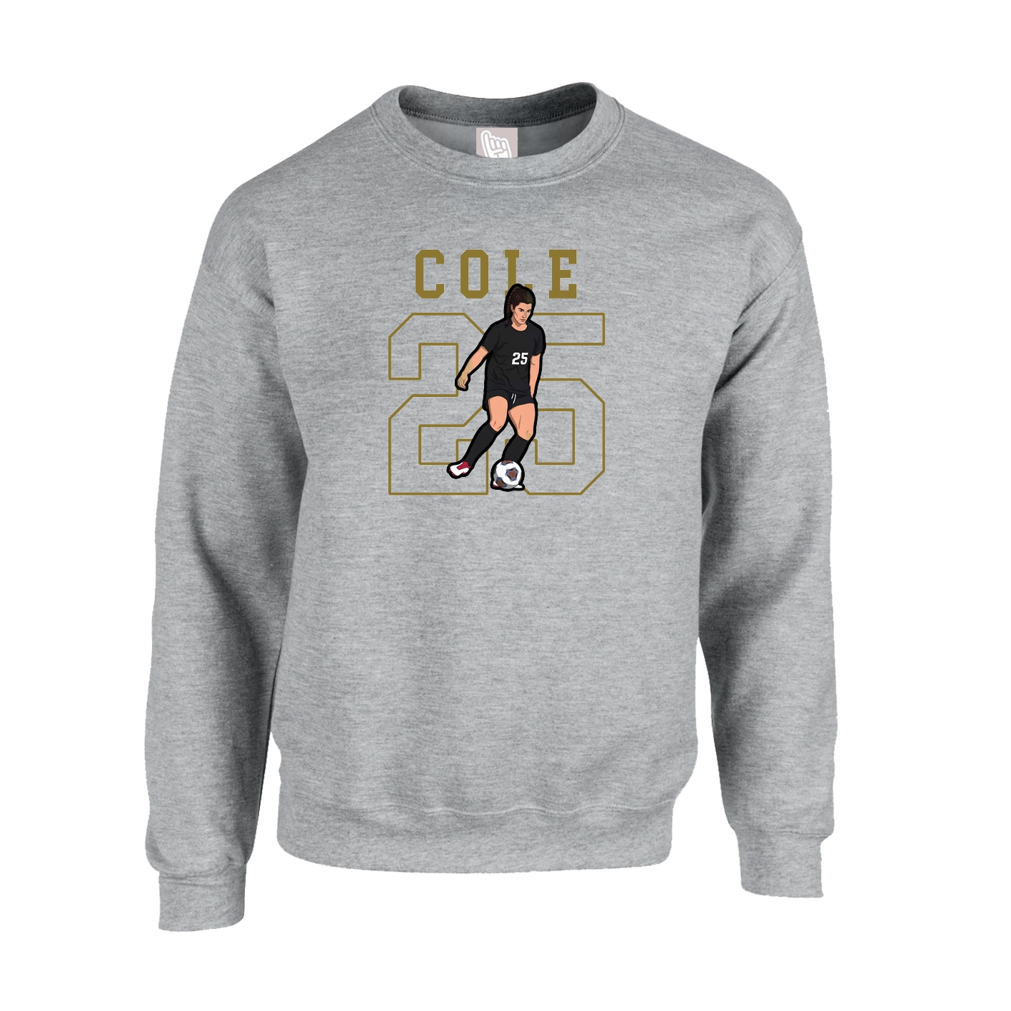 Fleece Crew — Shirsey in Grey