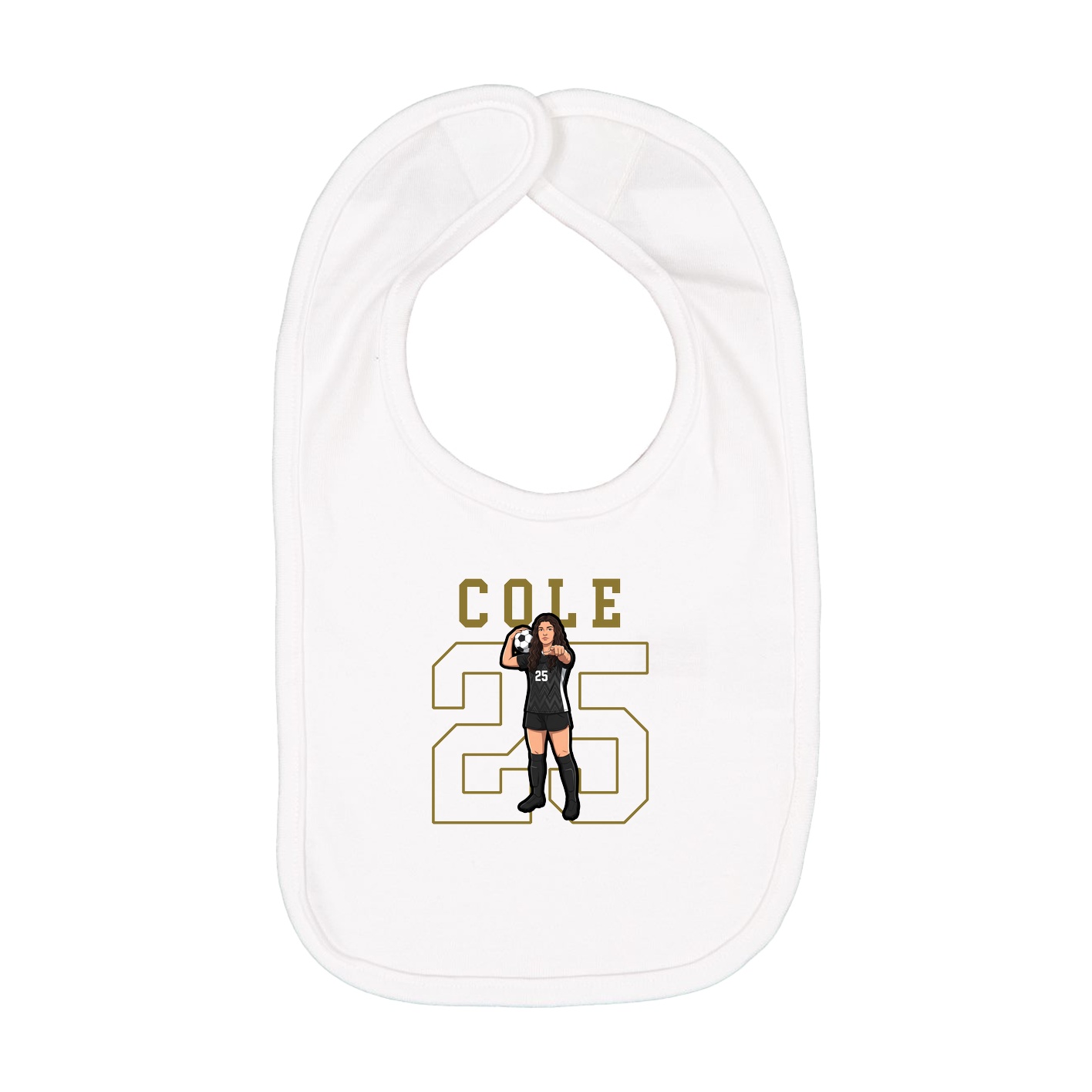 Infant Bib — Shirsey in White
