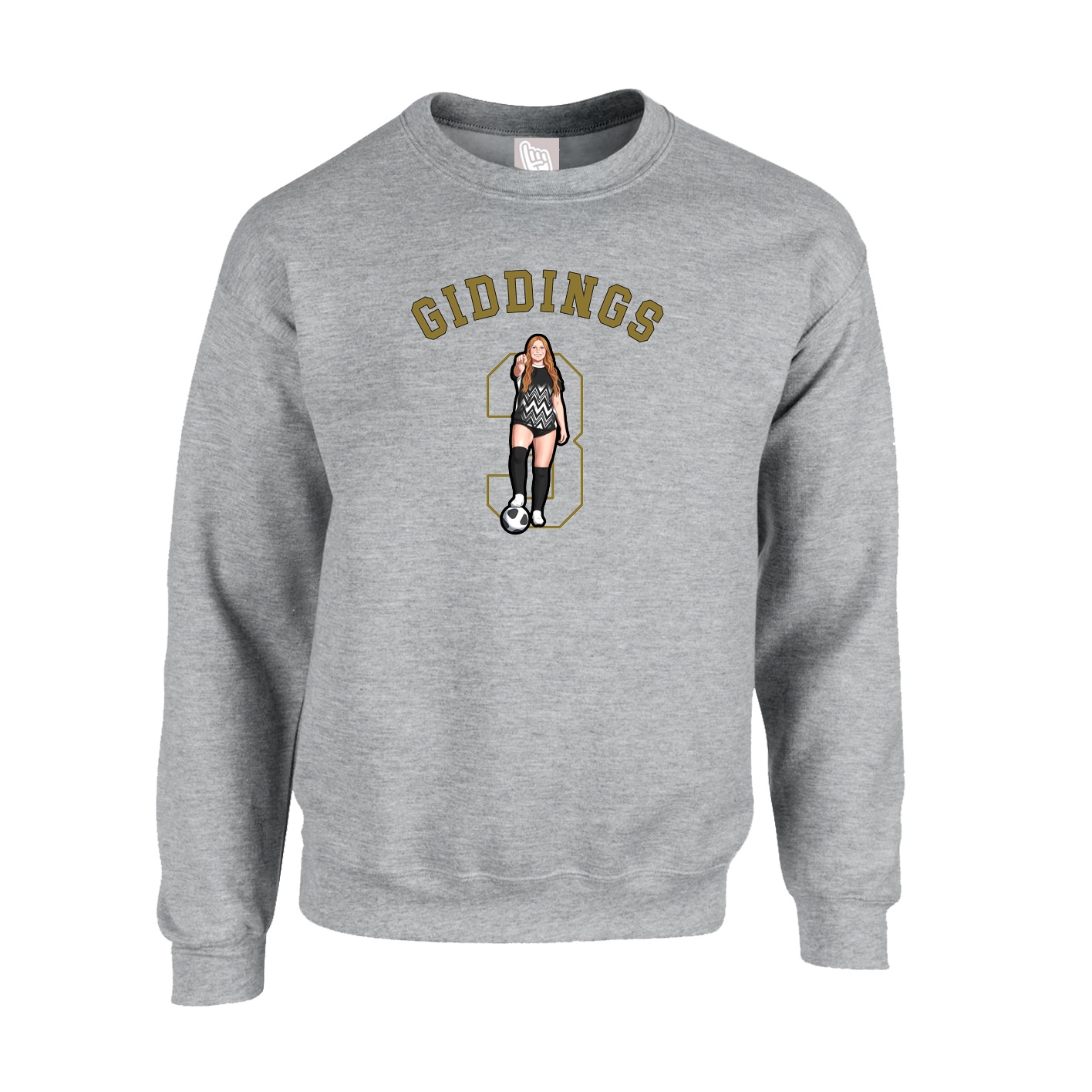 Fleece Crew — Shirsey Arch in Grey