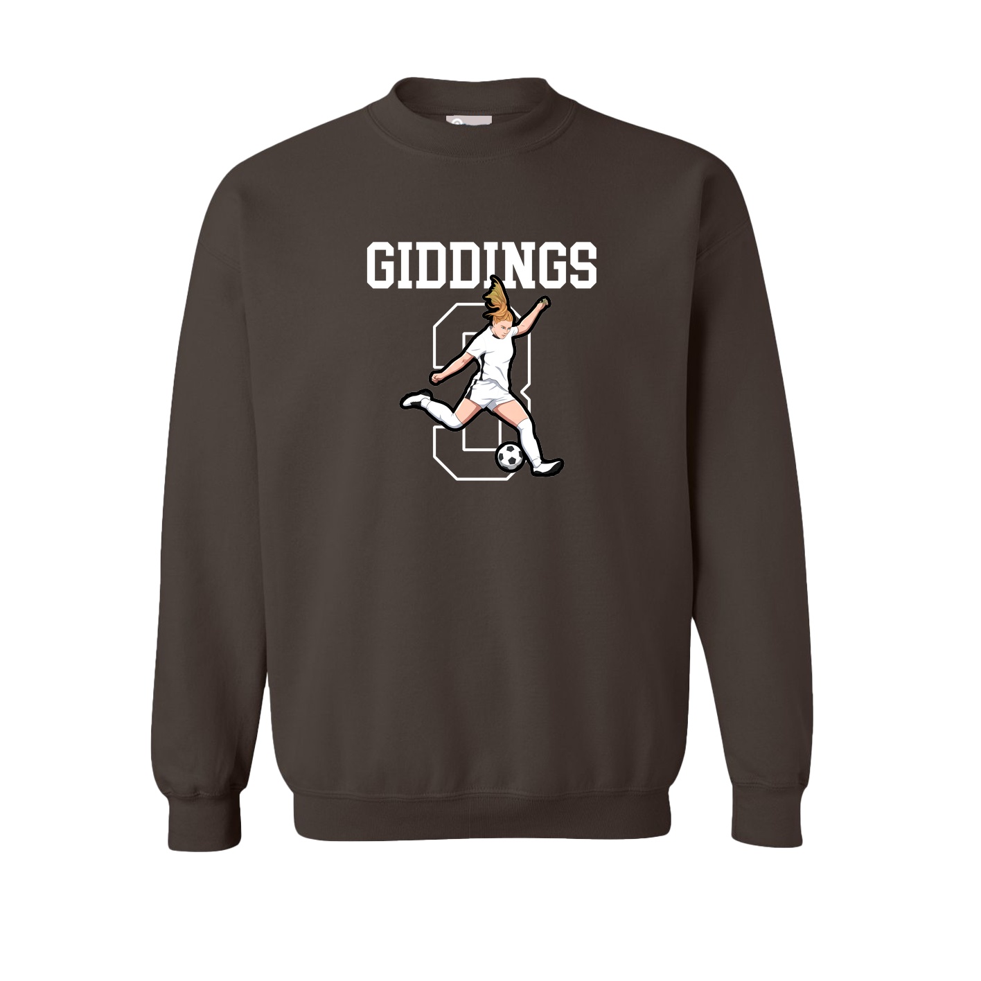 Fleece Crew — Shirsey in Brown