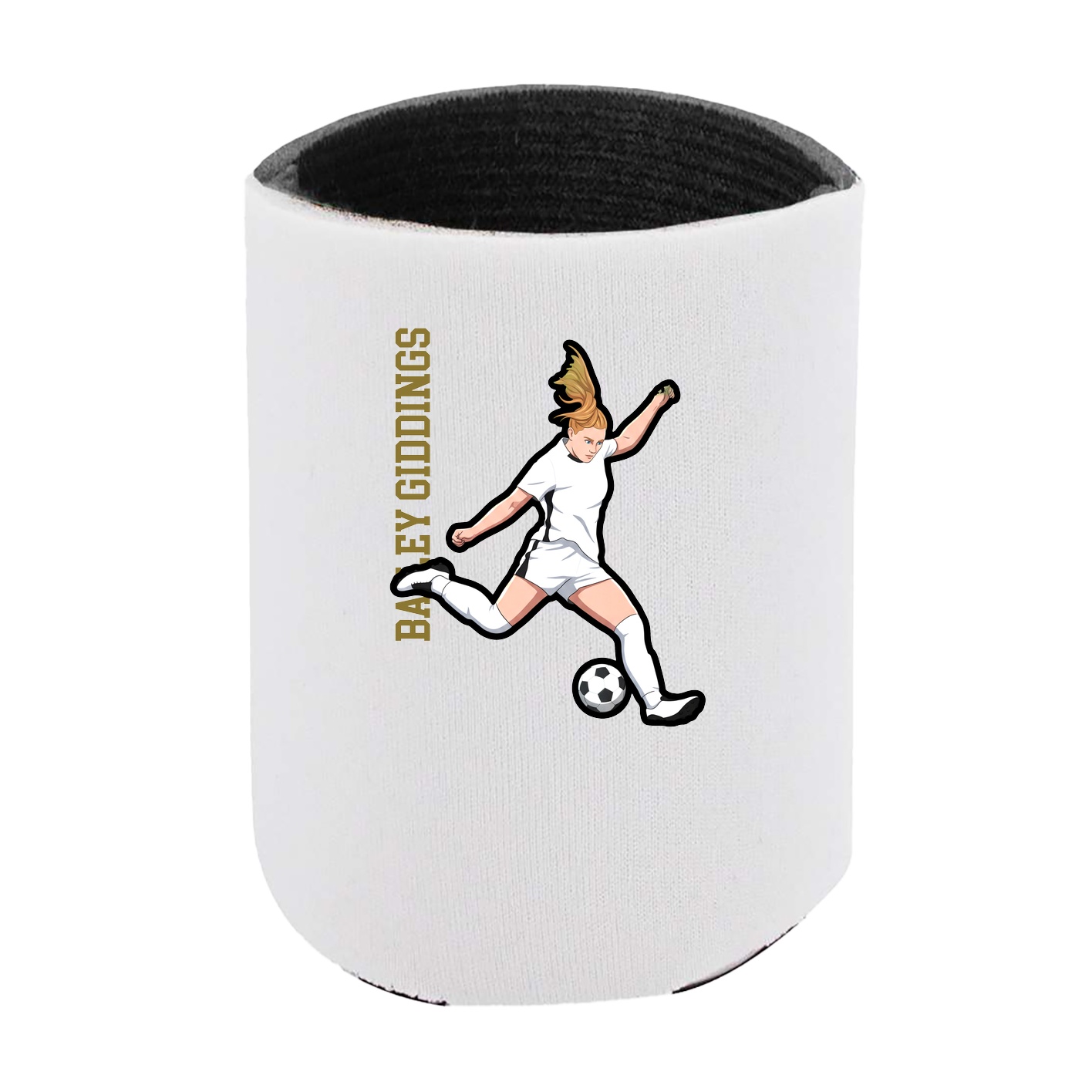 Can Holder — Name Vertical in White