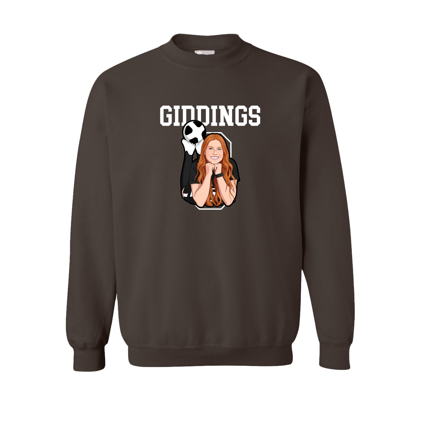 Fleece Crew — Shirsey in Brown