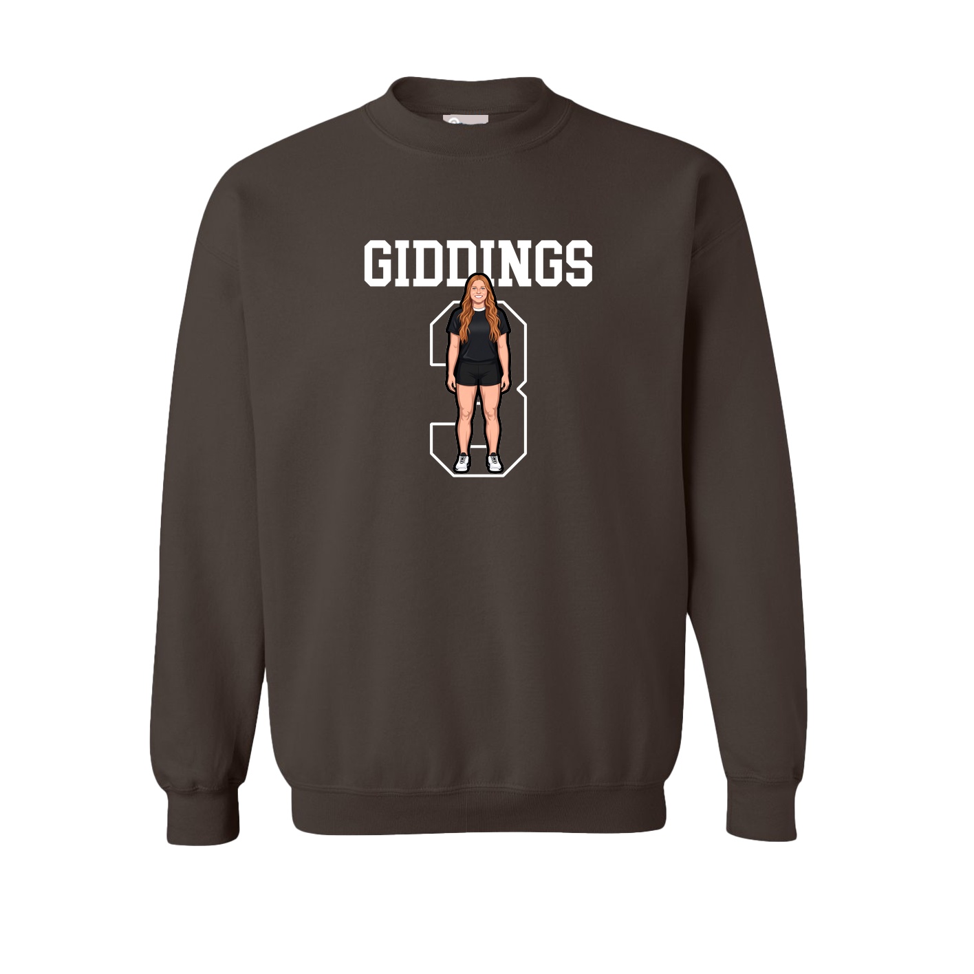 Fleece Crew — Shirsey in Brown