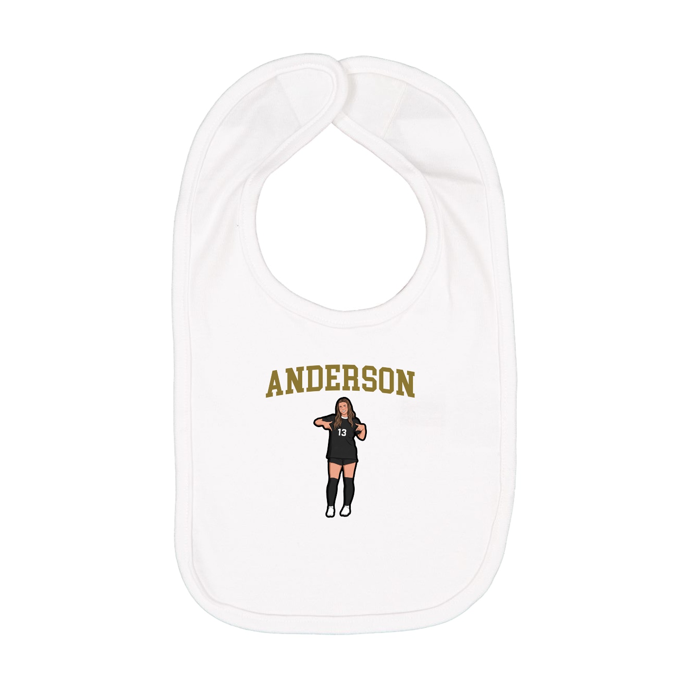 Infant Bib — Shirsey in White